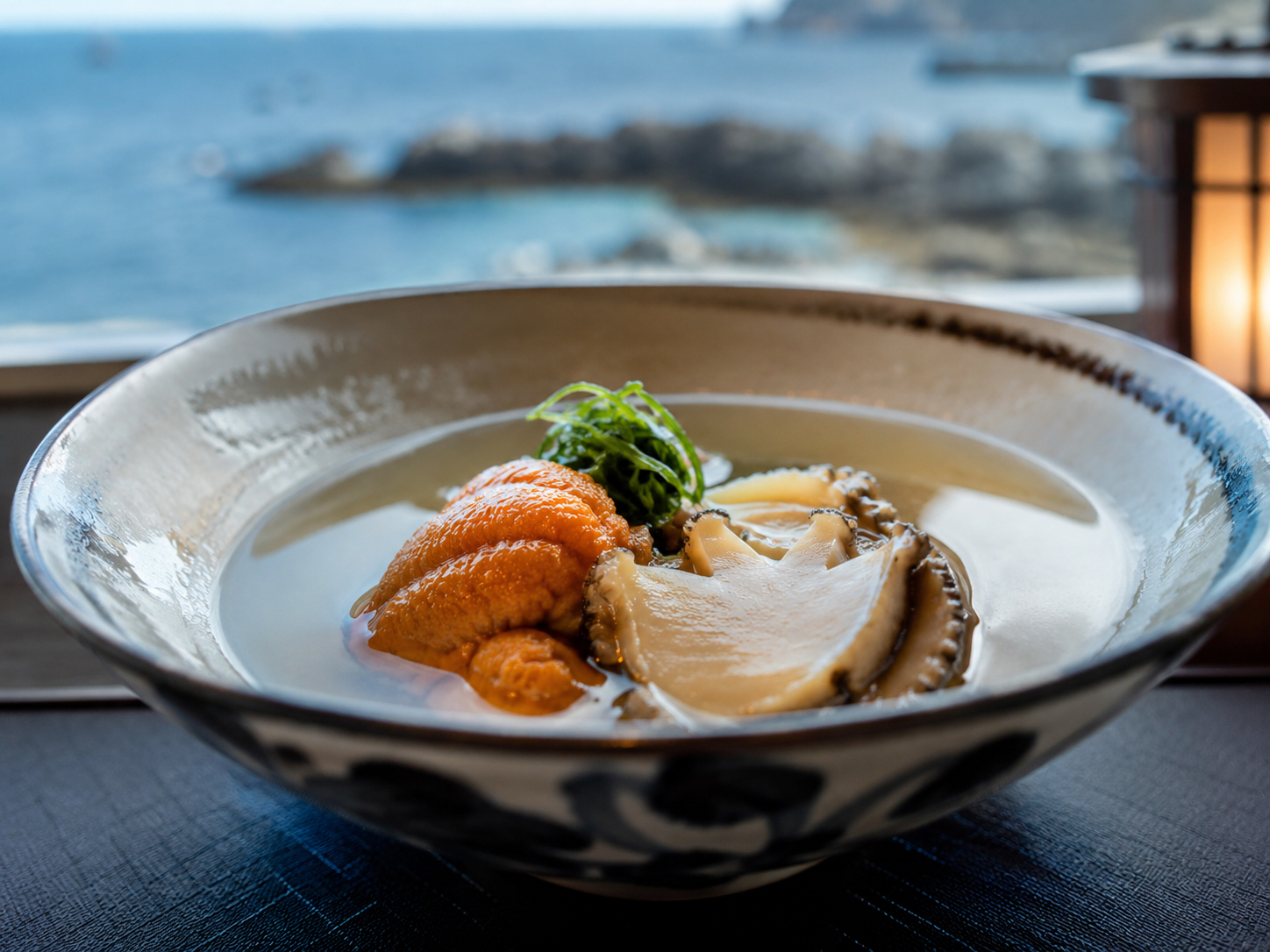 うにとあわびを使った八戸周辺の郷土料理いちご煮。