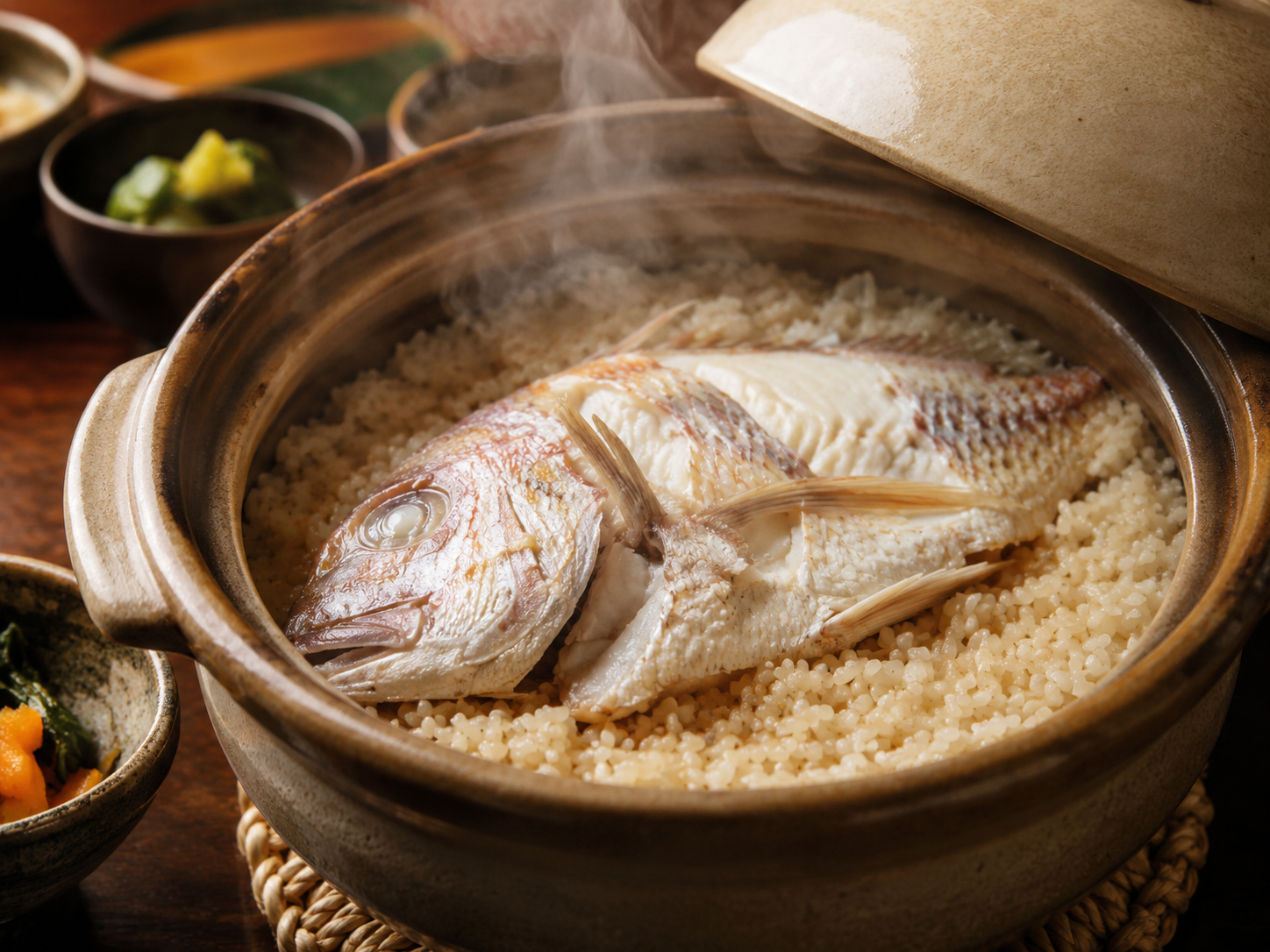 鯛を米と炊き込む松山鯛めし。