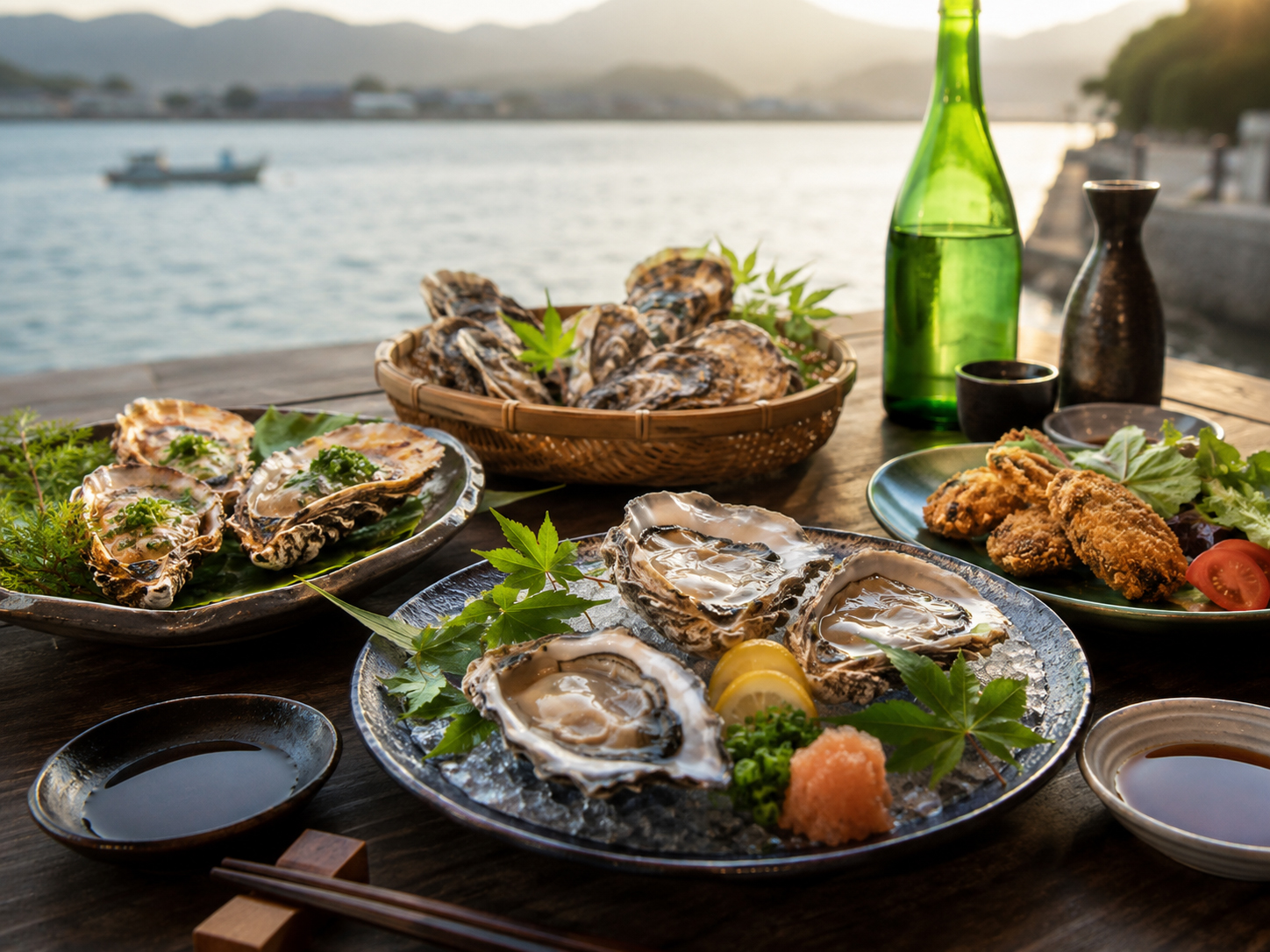 瀬戸内の牡蠣、西条の酒、広島の海の食卓。