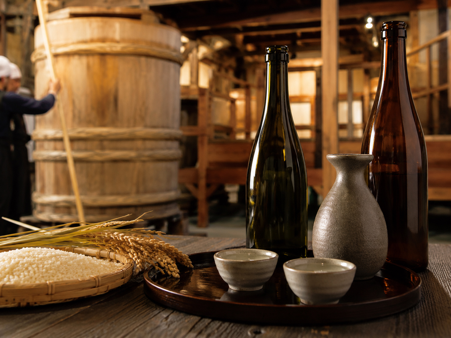 灘の酒。神戸・灘五郷の酒蔵と酒器。