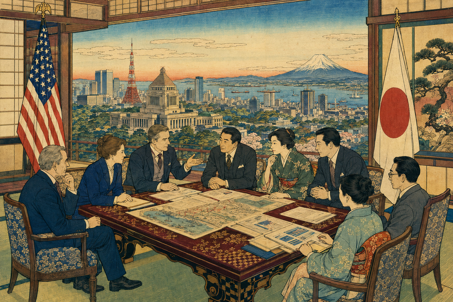 ACCJ――日本で最も強力な外国企業の声の編集イラスト