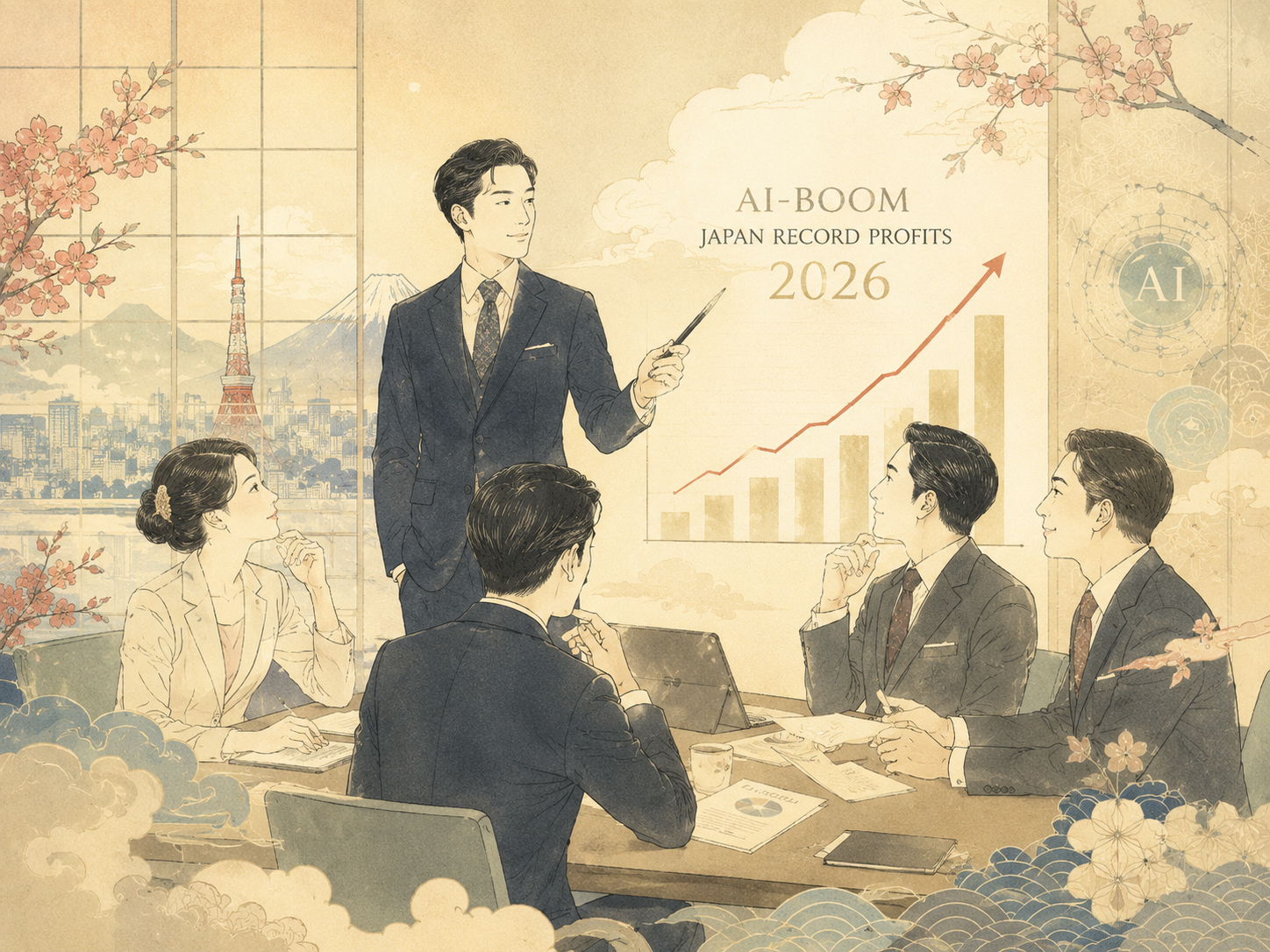AIブームで日本企業は6年連続最高益へ向かうのか