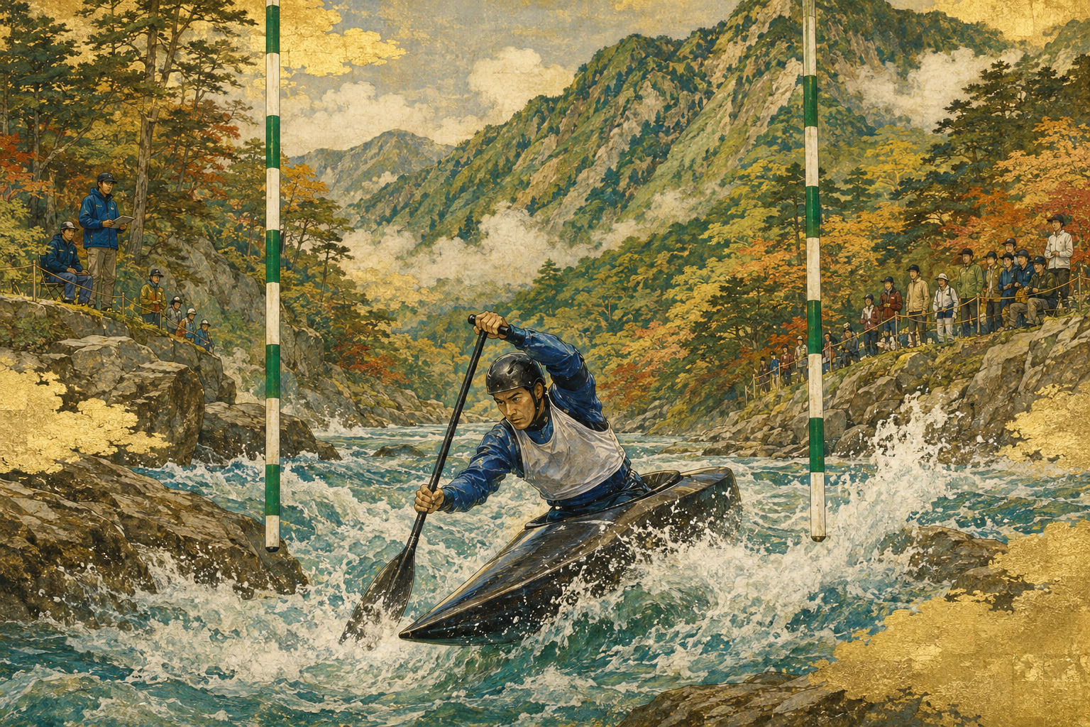 Canoe Finals Put Aomori’s Whitewater Course at Center Stage
