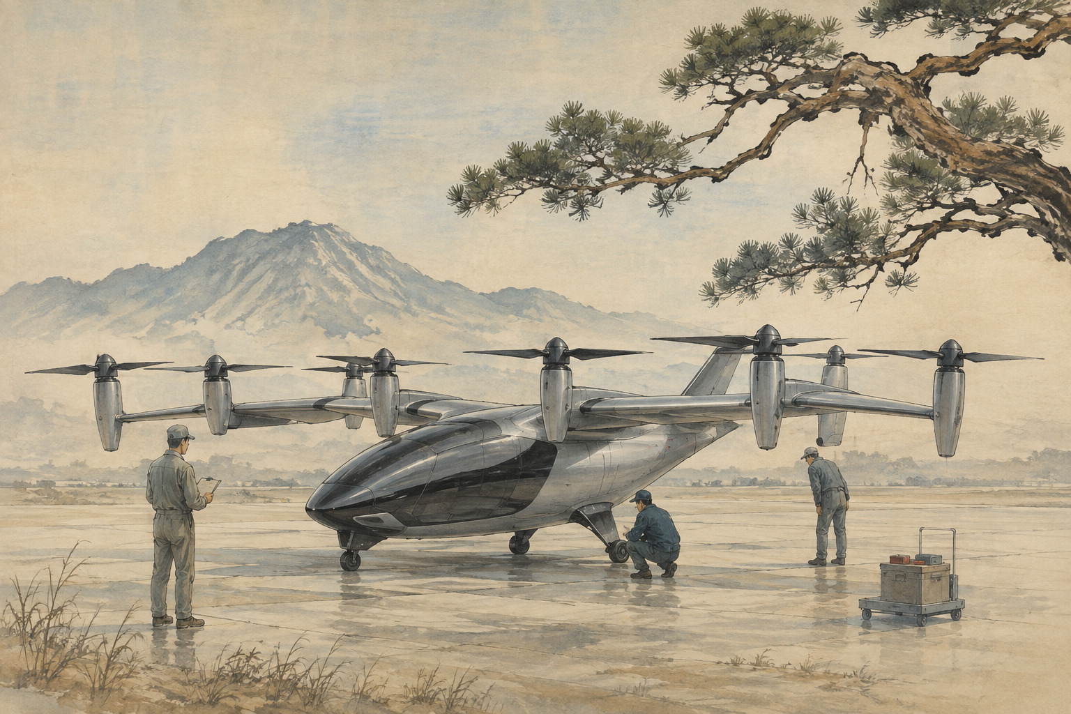 Editorial illustration for Another Air Taxi Enters Japan’s Certification Queue