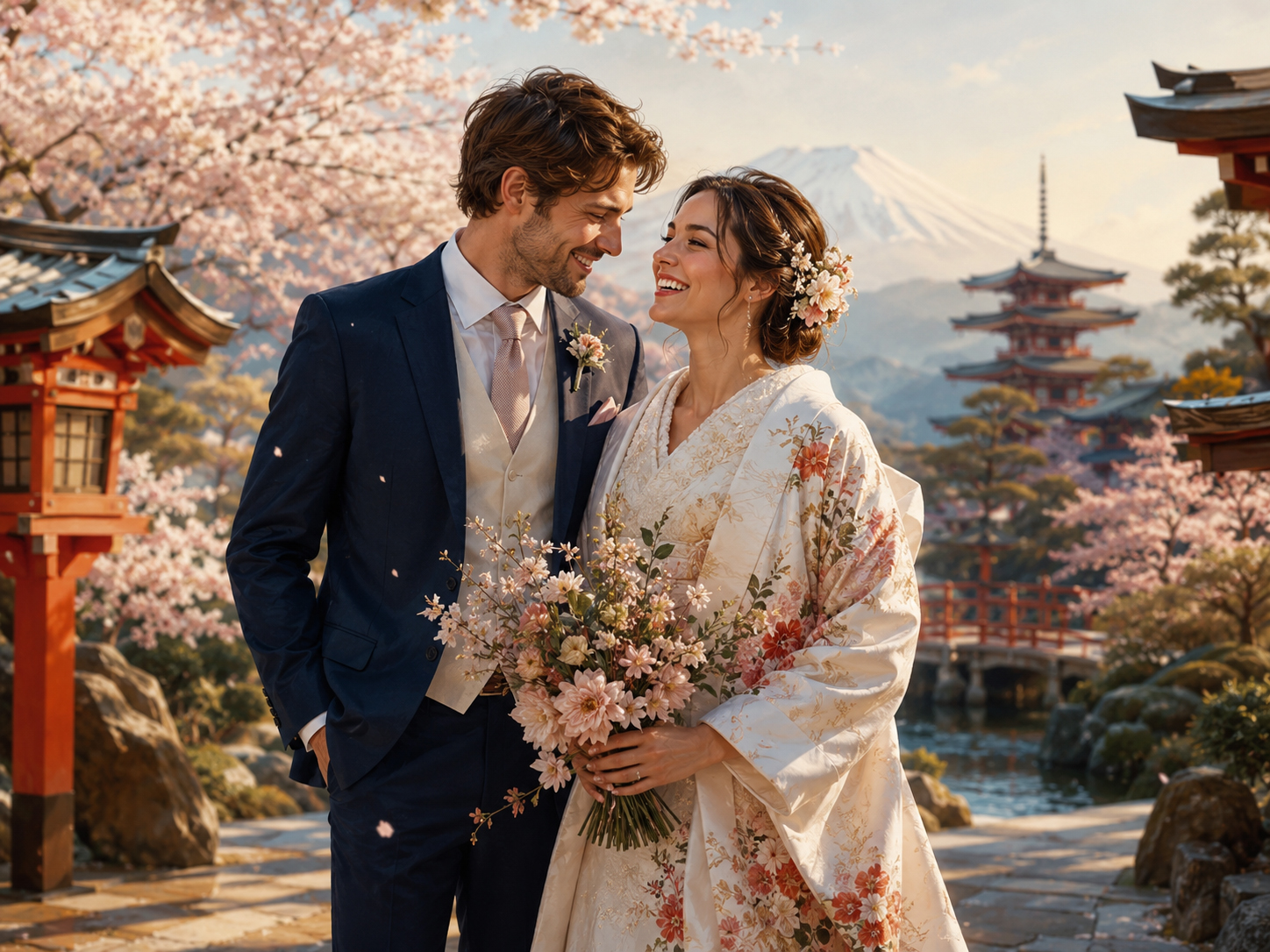 外国人カップル、日本を“結婚式の旅先”に選ぶ illustration