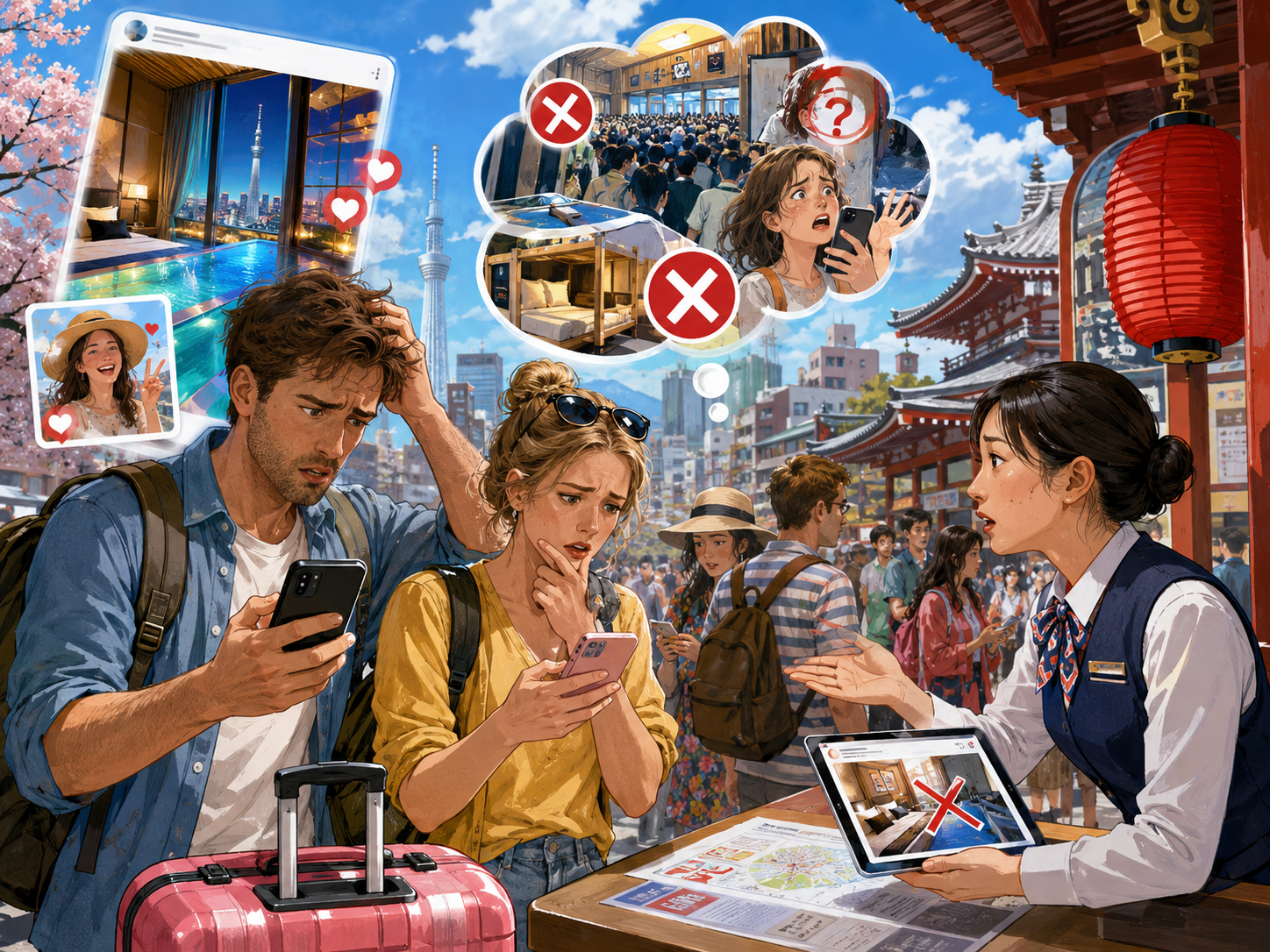 訪日客とSNS相談、楽しい旅にも落とし穴 illustration