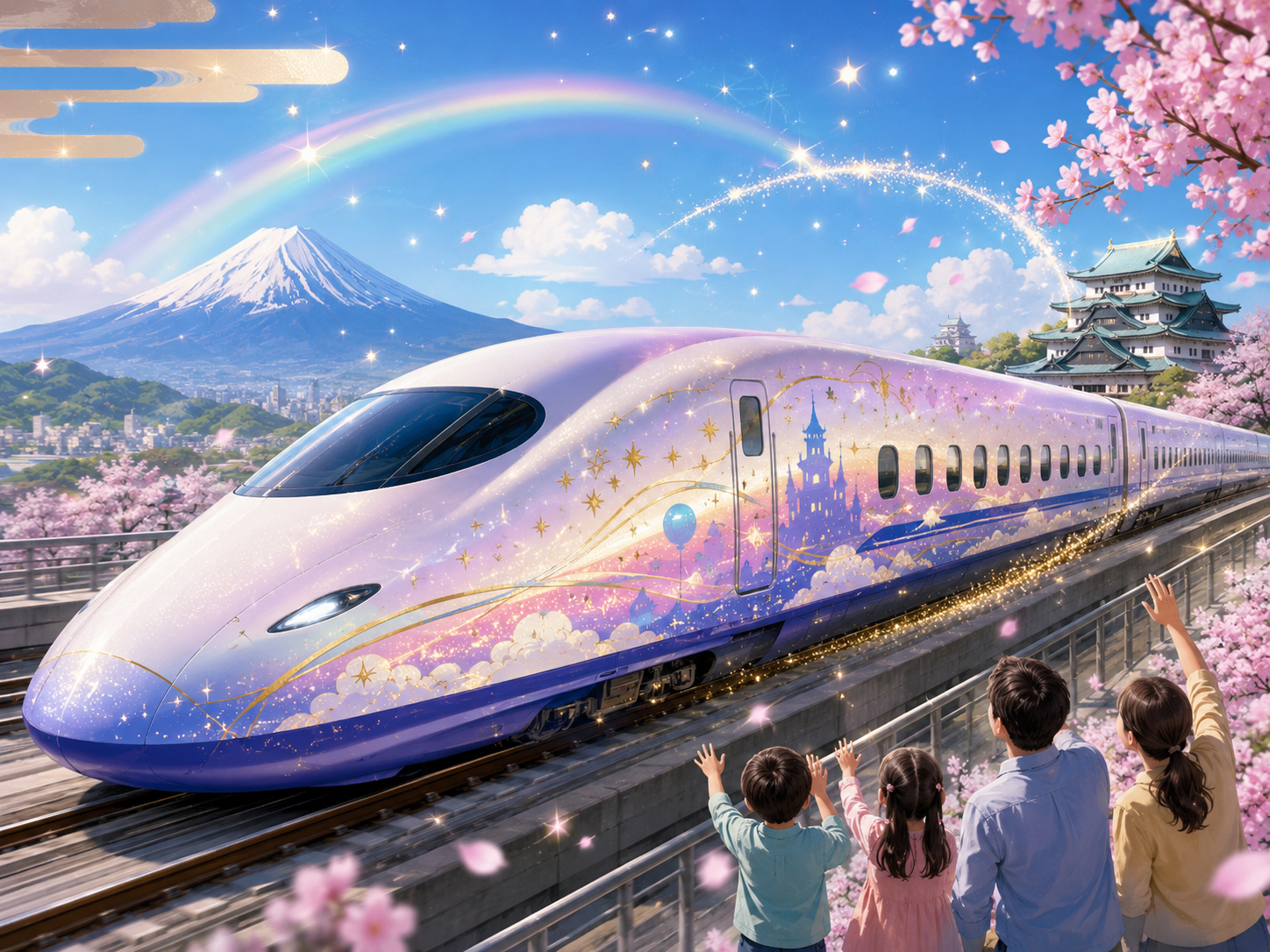 ディズニー新幹線、東海道へ――夢を乗せるHikariとKodama illustration
