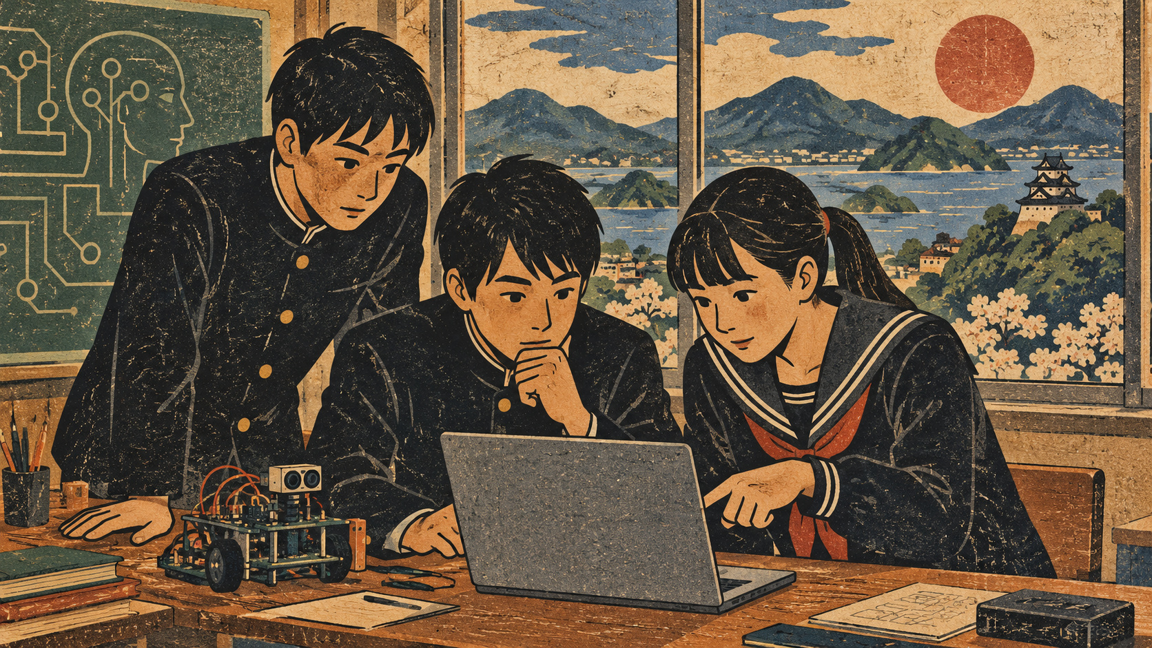 愛媛の高校生、AIで地域課題に挑む