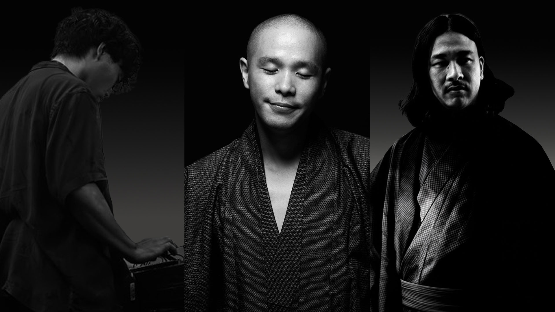 Official ENERGY EMBODIMENT THEORY event visual showing a central figure, planets and the names Ryo Fujimoto, Itti and Takuma Nakata
