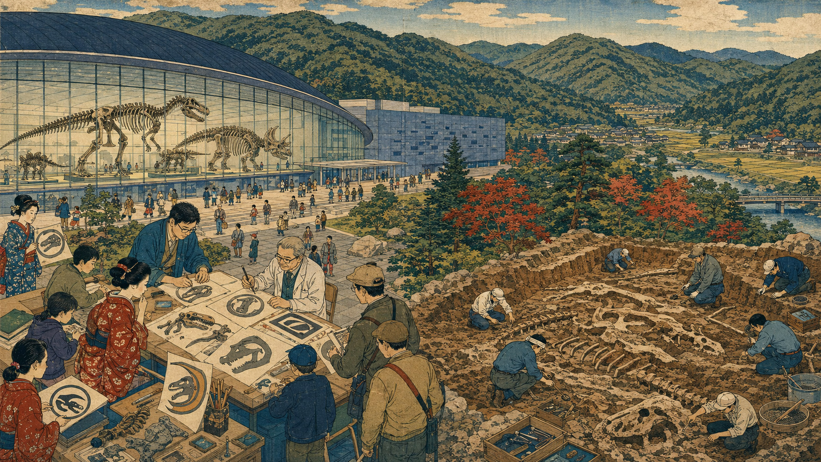 福井の恐竜博物館、新しい顔を探す