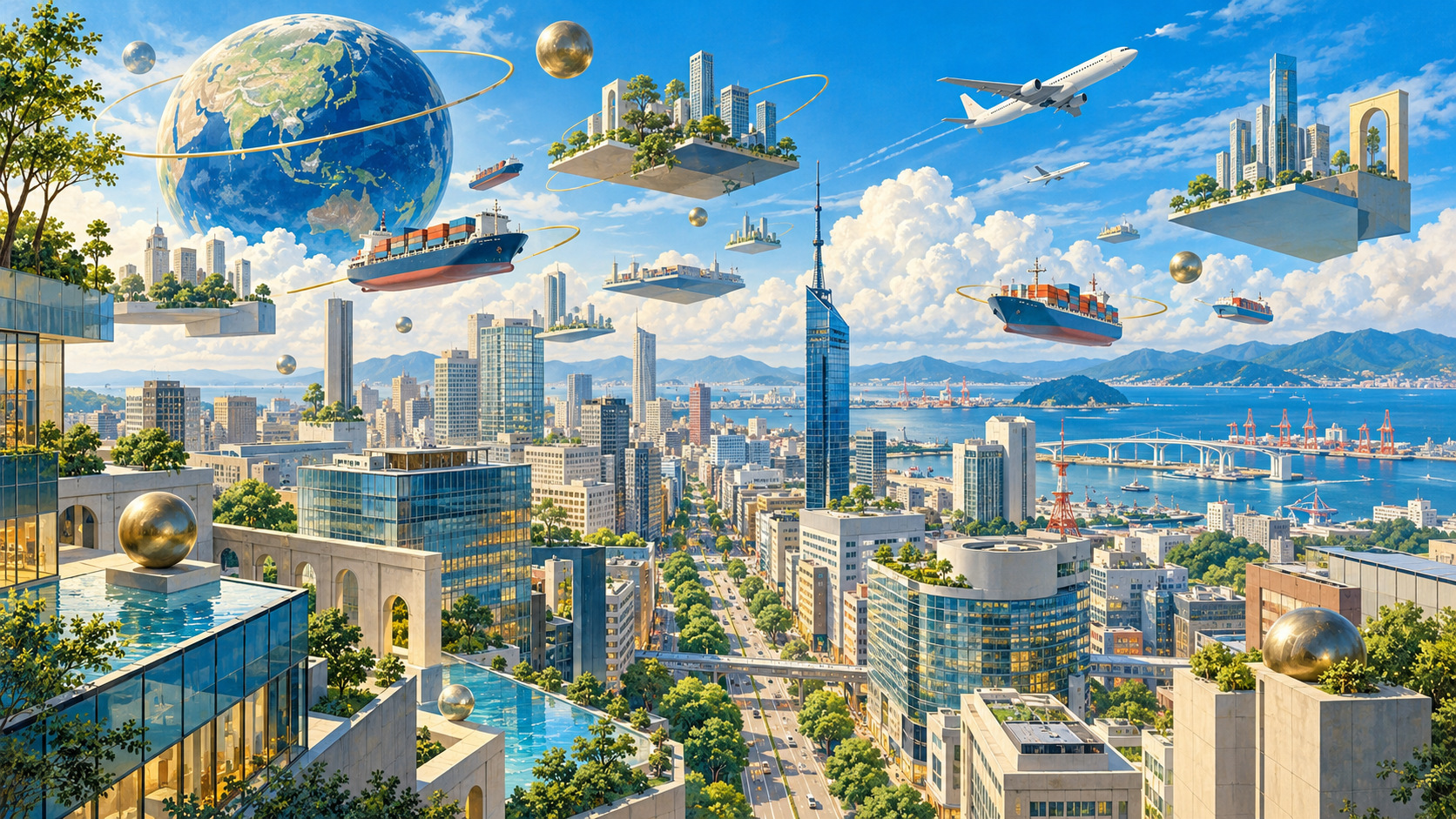 Can Fukuoka Win More International Investment? — editorial illustration