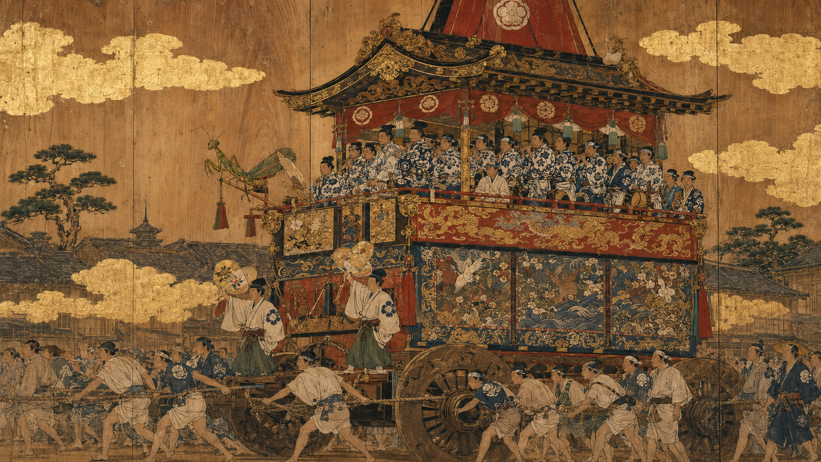 美術品をまとって進む祇園祭の山鉾