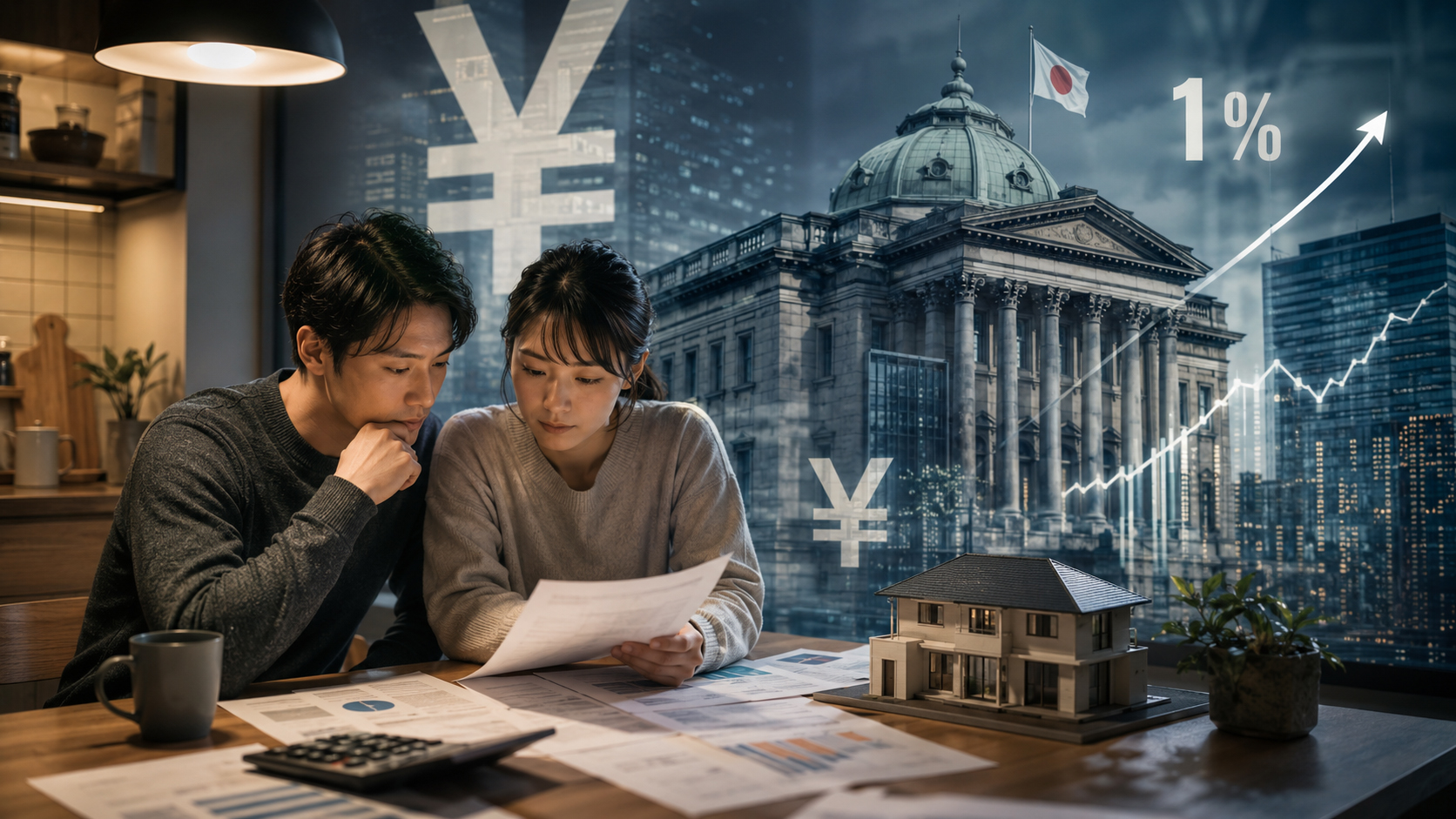 日銀、1%時代へ――金利・円・住宅ローンの朝 illustration