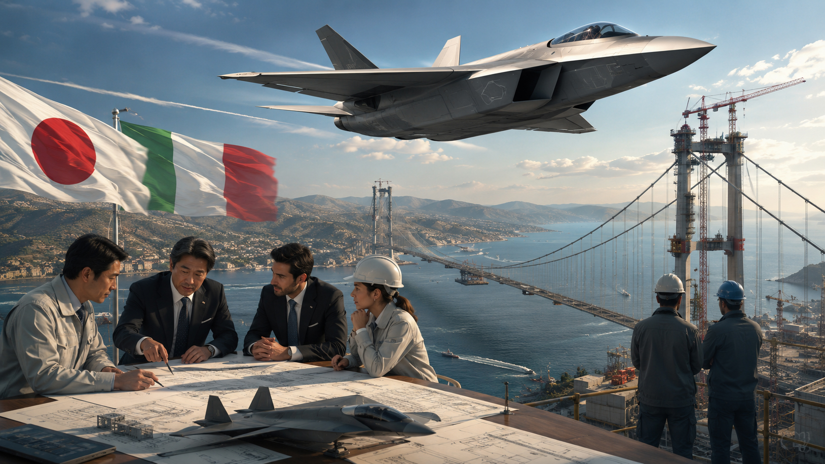 日伊が結ぶ空と海の橋――GCAP戦闘機とシチリア架橋に見る日本の技術外交 illustration