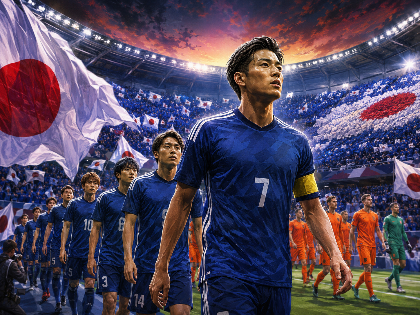 日本代表、日曜のオランダ戦へ――青い週末が始まる illustration