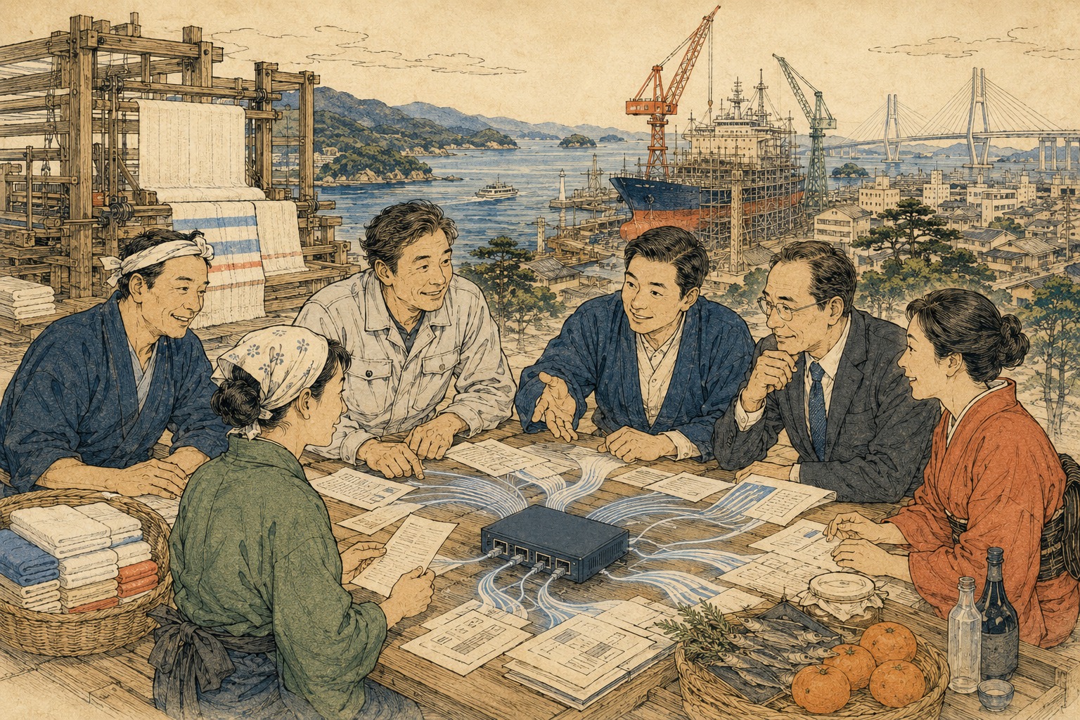 9,000の支援制度を、今治の一社へ届ける