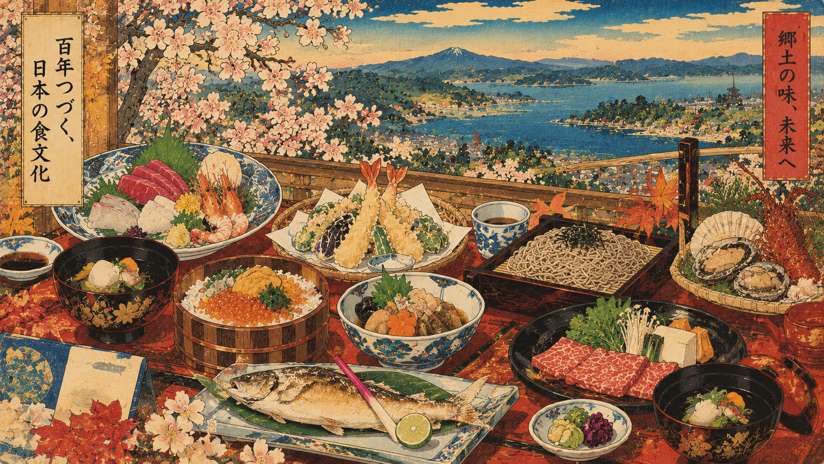 Japan Is Choosing the Foods Worth Saving for Another 100 Years — editorial illustration