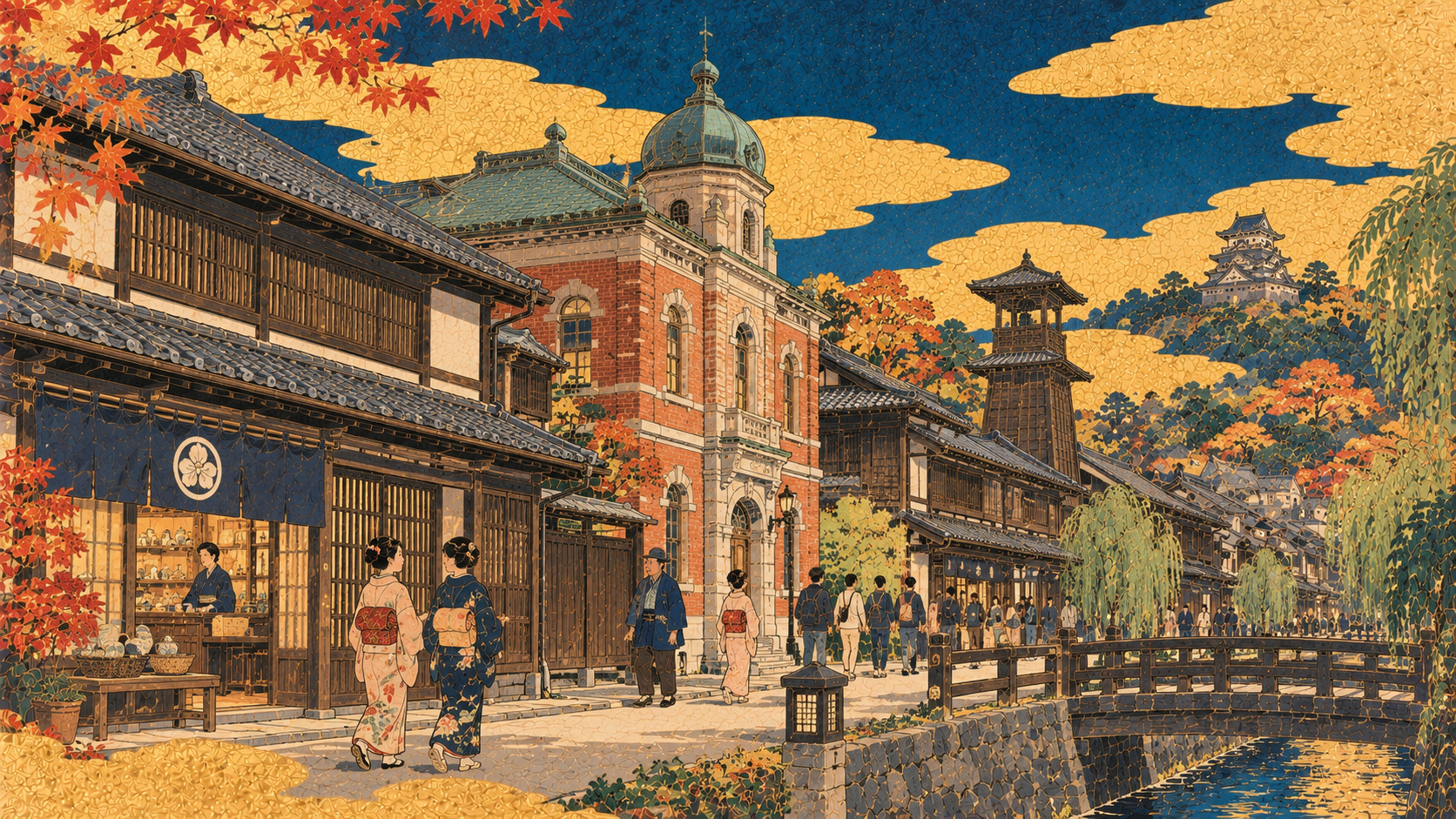 登録有形文化財制度30年――歴史的建造物を使い続けるには — editorial illustration / 編集イラスト