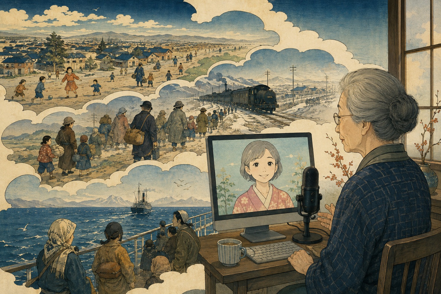At 83, She Sends a Childhood Memory of Manchuria Through an Avatar