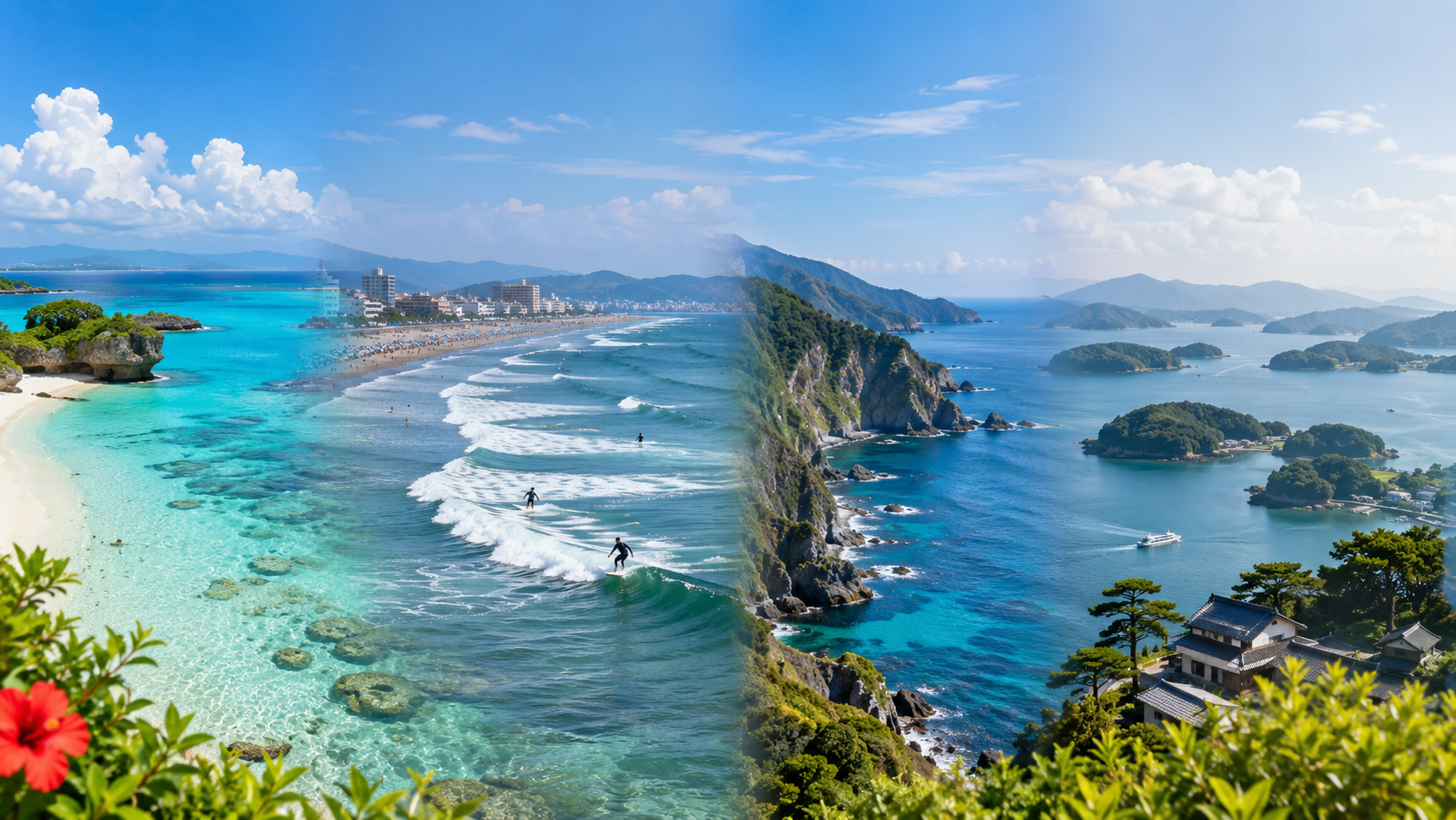 日本の海へ行こう。沖縄、湘南、伊豆、瀬戸内、富山湾へ