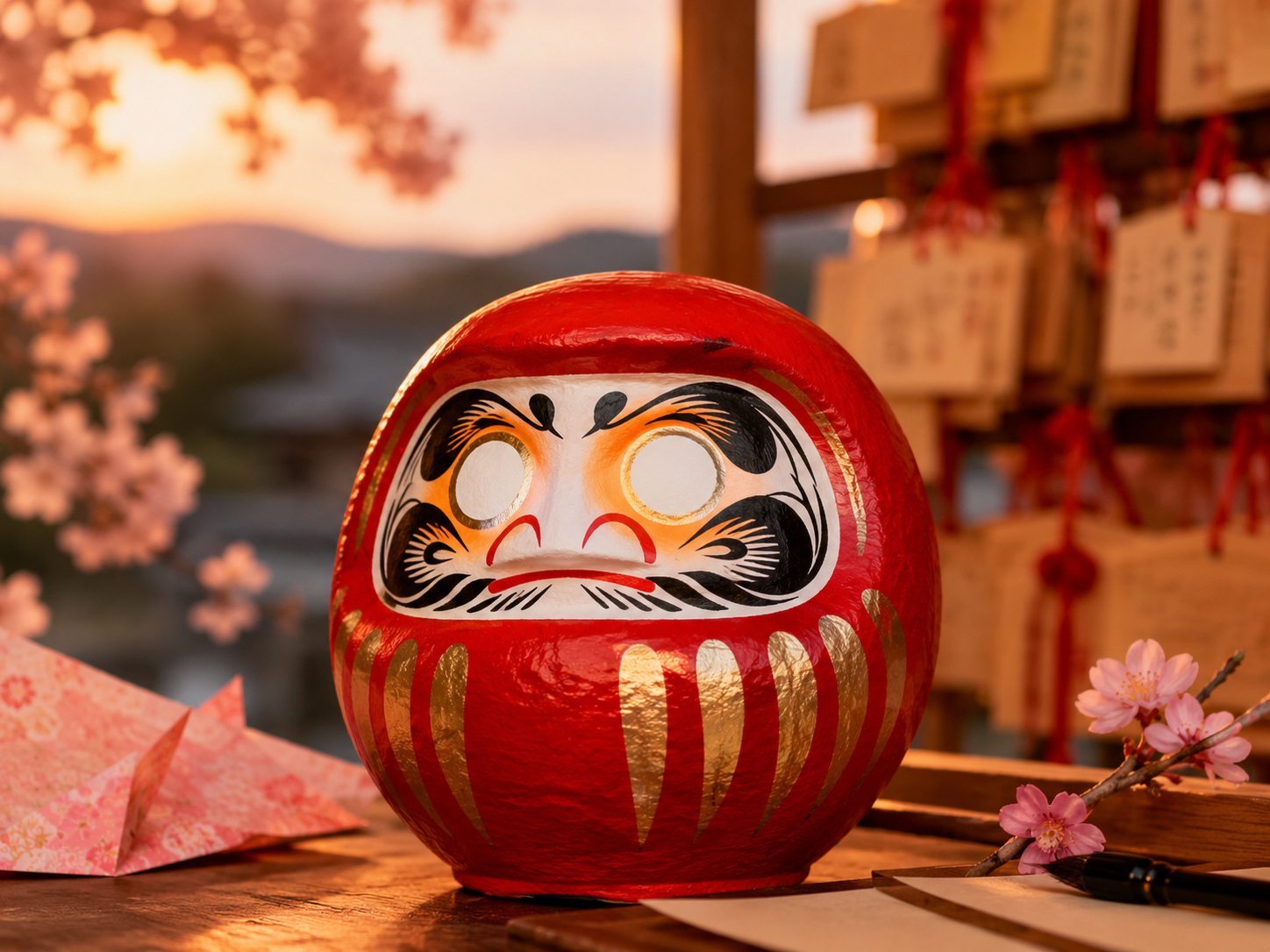 Daruma wish doll