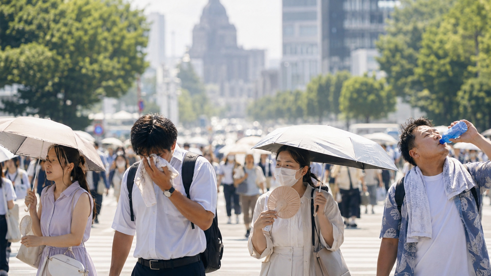 酷暑日の夏が始まる:日本、再び厳しい暑さの季節へ
