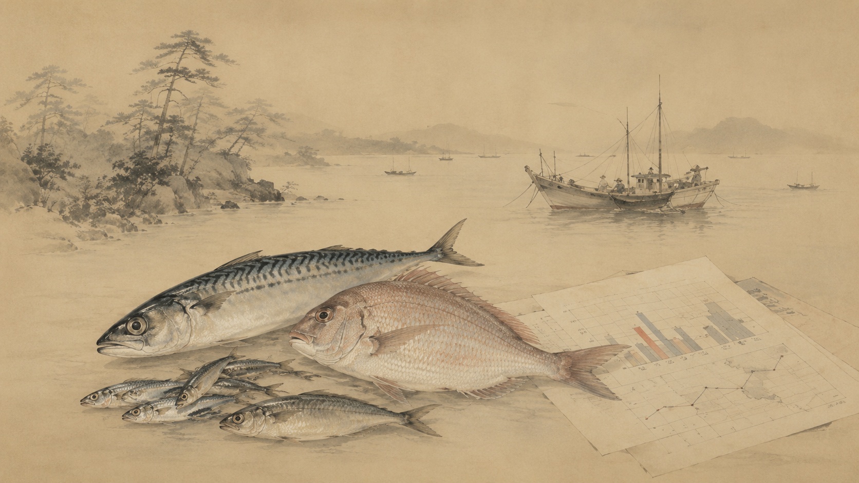 Eight Species, Ten Stocks — Japan’s Seas Tell Different Stories