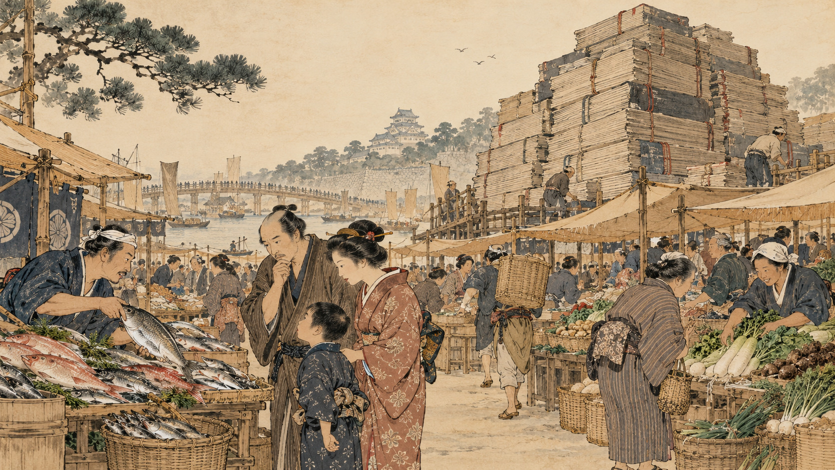 食料品減税の財源は誰が負担するのか――国債と家計の選択 — editorial illustration