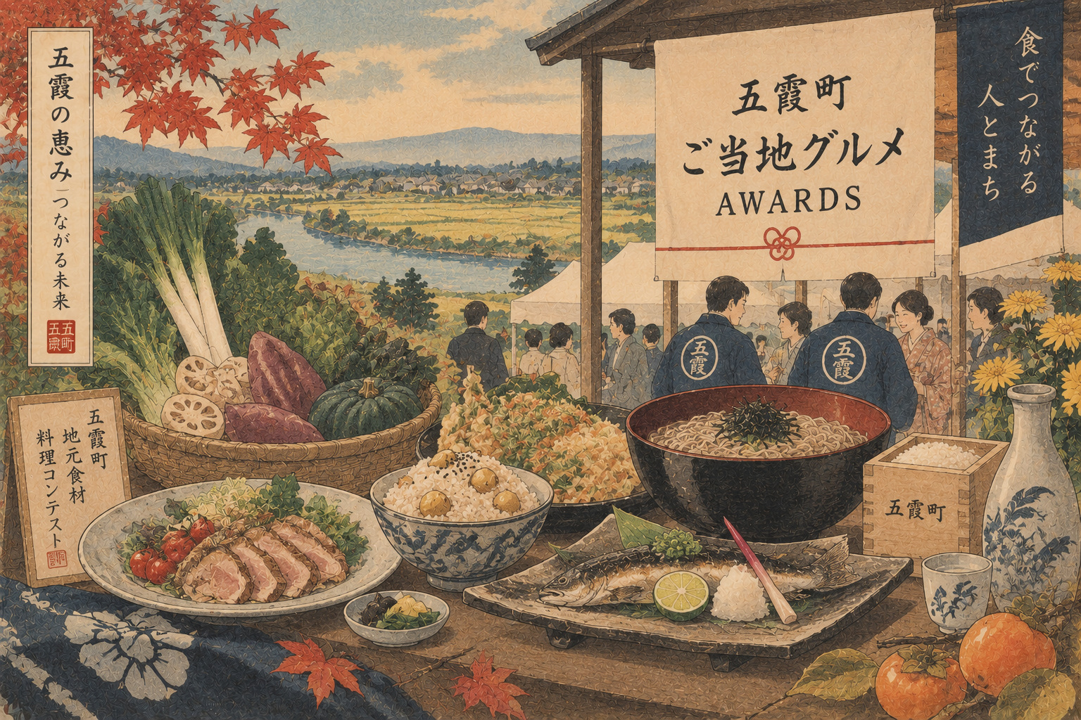 五霞町、二つの準グランプリ――肉まん×揚げそばと五層の芋菓子が拓く地域の味