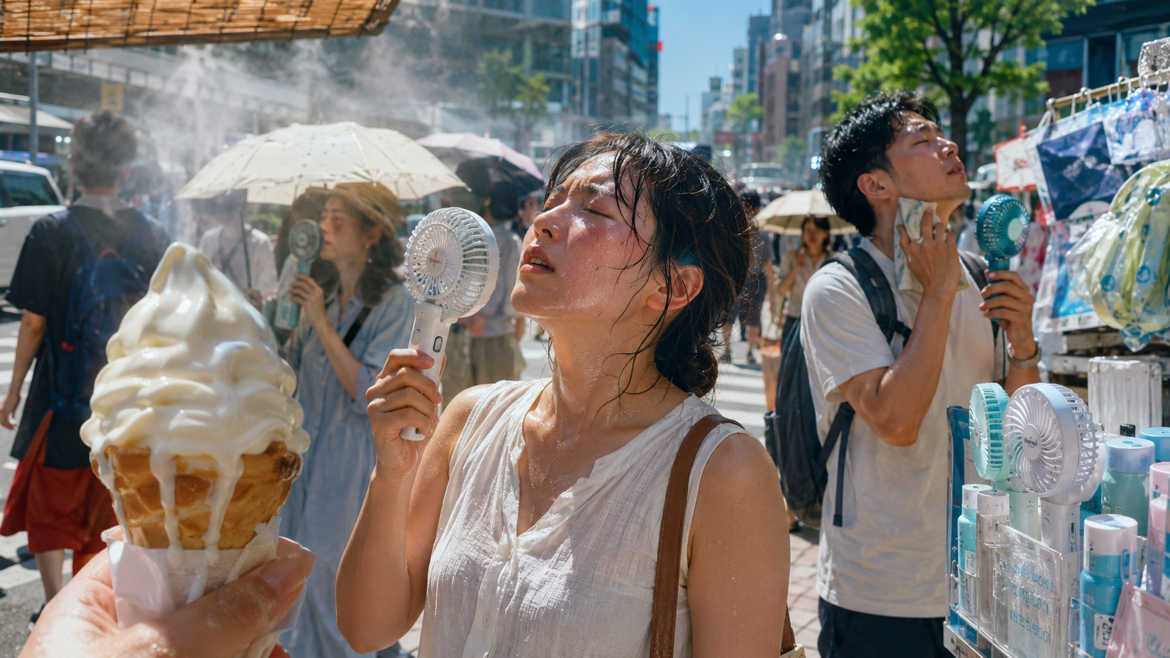 Japan’s Brutal Summer Economy: Fans, Cooling Clothes, and Ice Cream Trouble