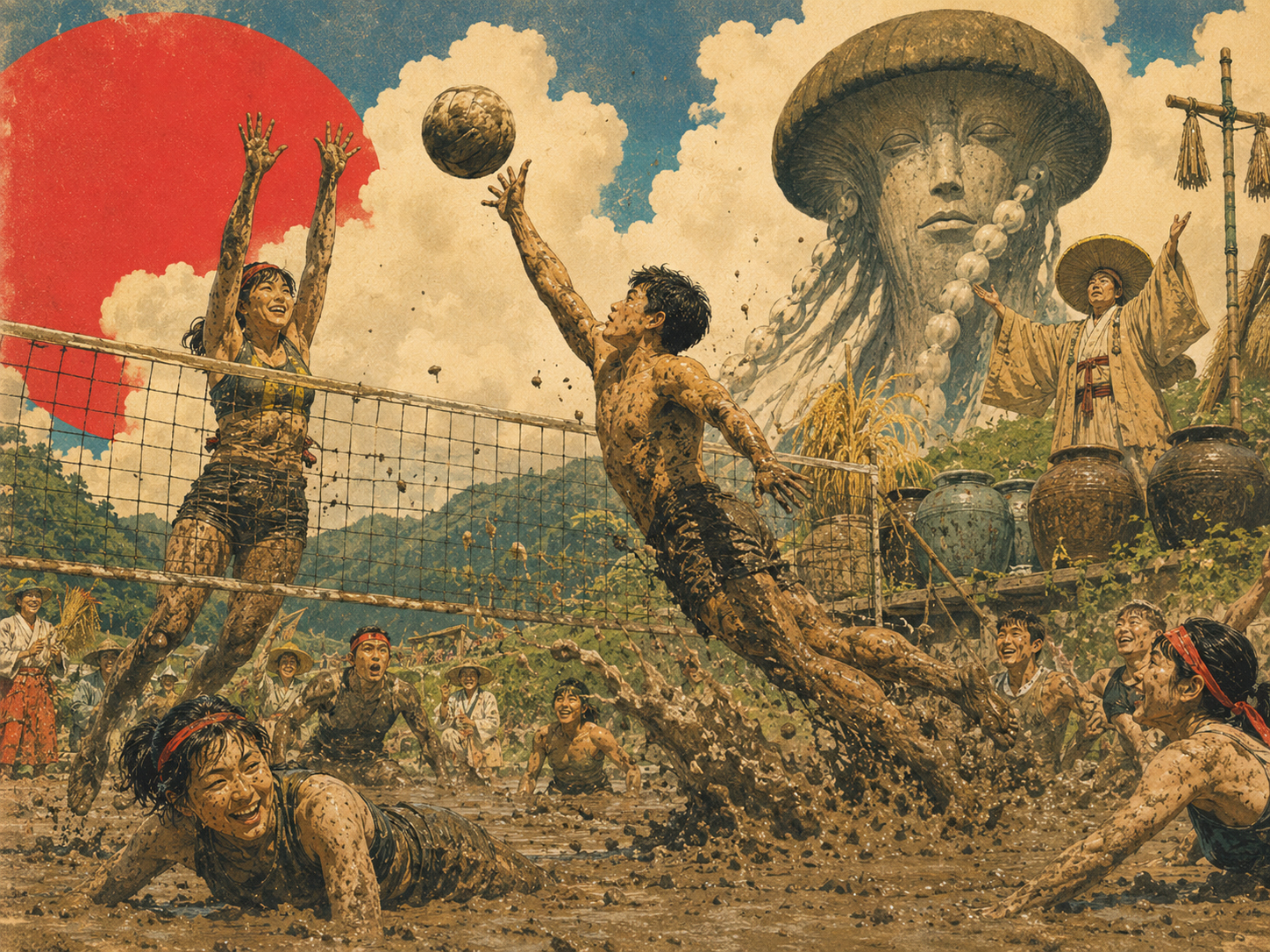 Japan’s Holy Fungus Mud-Volleyball Festival