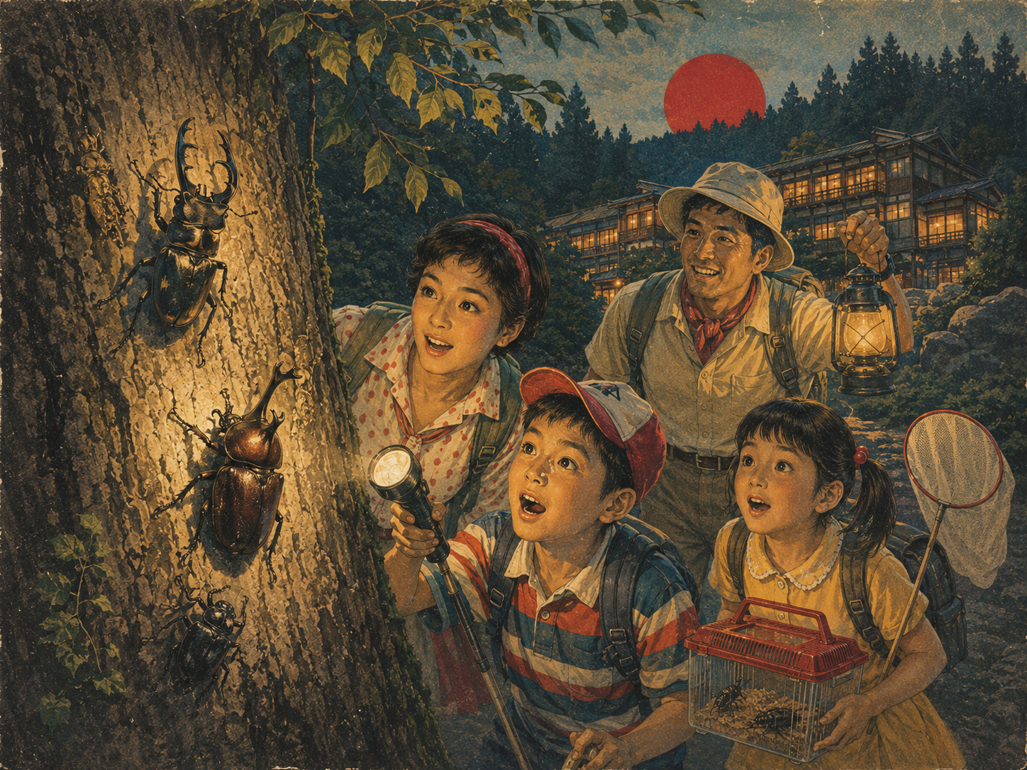 Japanese Hotels Turn Beetle Hunting Into a Summer Stay