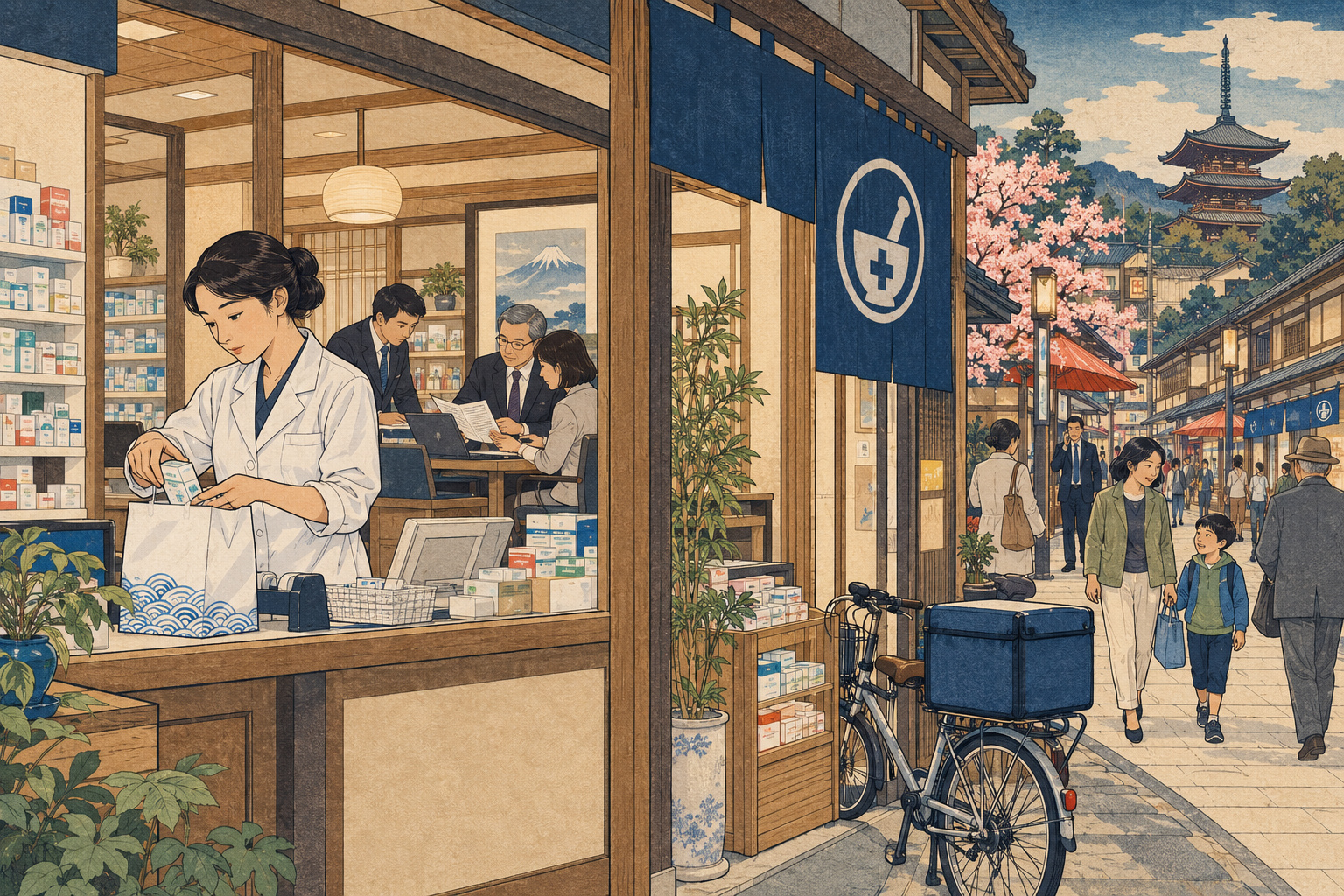 編集用イラスト：HYUGA、MBOで非公開化へ　在宅医療への投資と株主の退出条件を問う