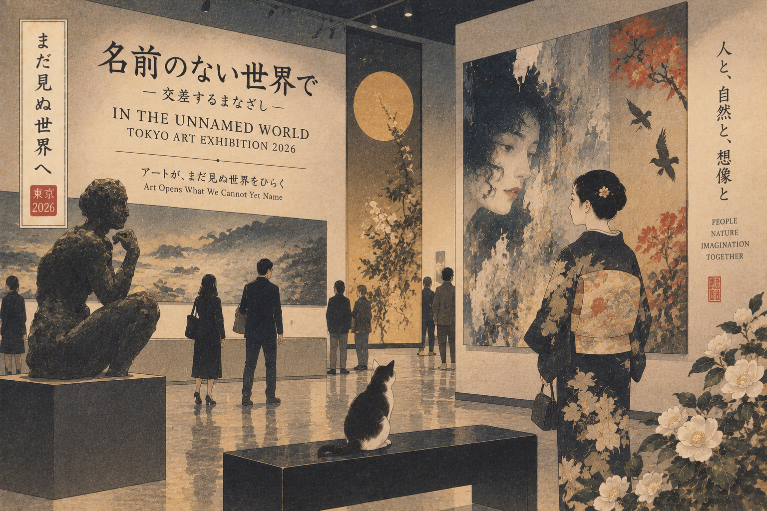 「名前のない世界」で出会う4人――京橋の小さな画廊が問うキャラクターと絵画