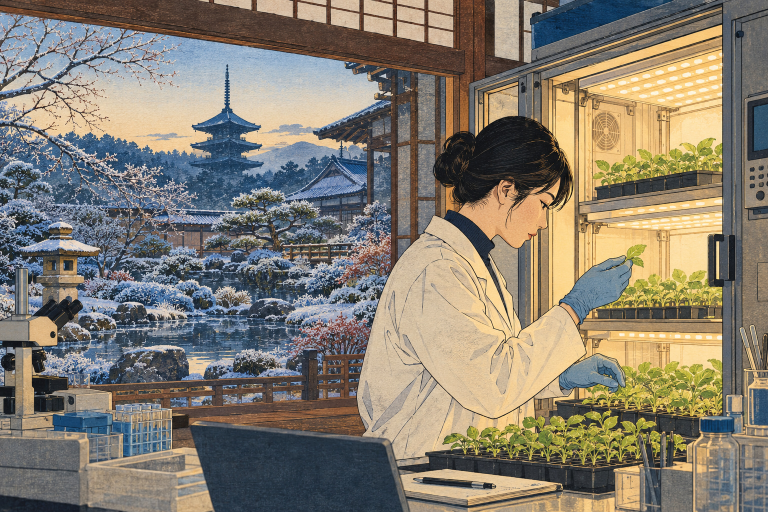 編集用イラスト：寒い日の光はなぜ葉を傷つけるのか　京都大学、防御装置が崩れる仕組みに迫る