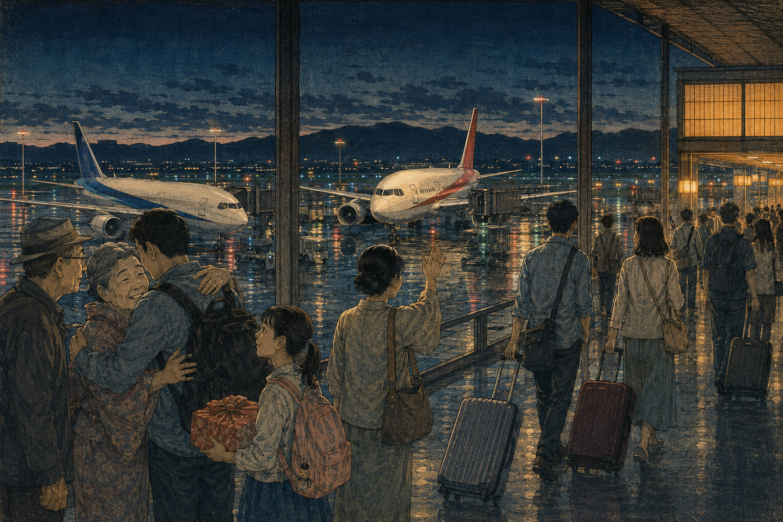 一つの出発案内板、三つの旅――2026年お盆、空の大移動