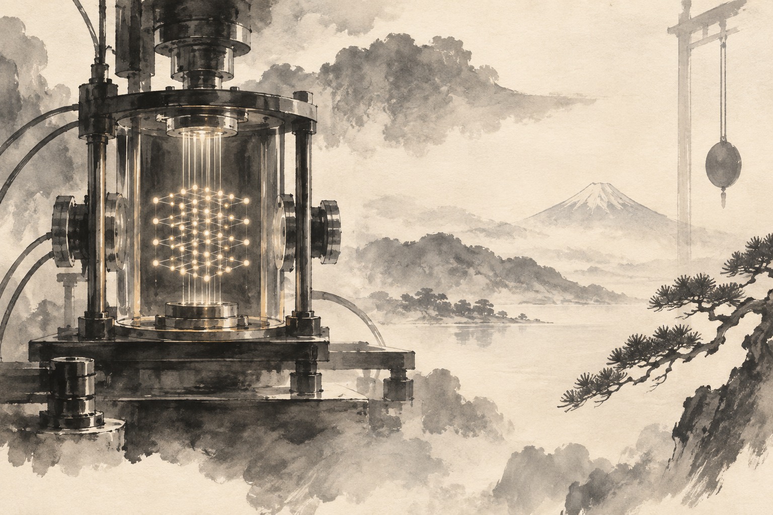 Japanese optical-clock research takes a step toward uninterrupted measurement — editorial illustration