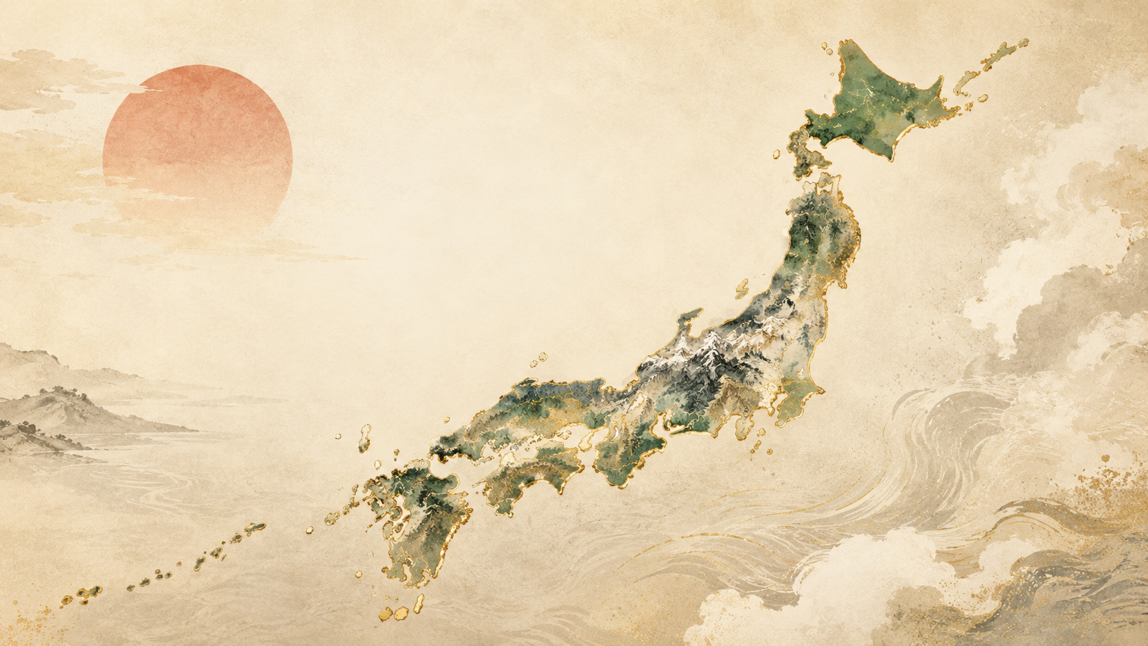 日本列島を描いたJapan.co.jp都道府県マップのイメージ