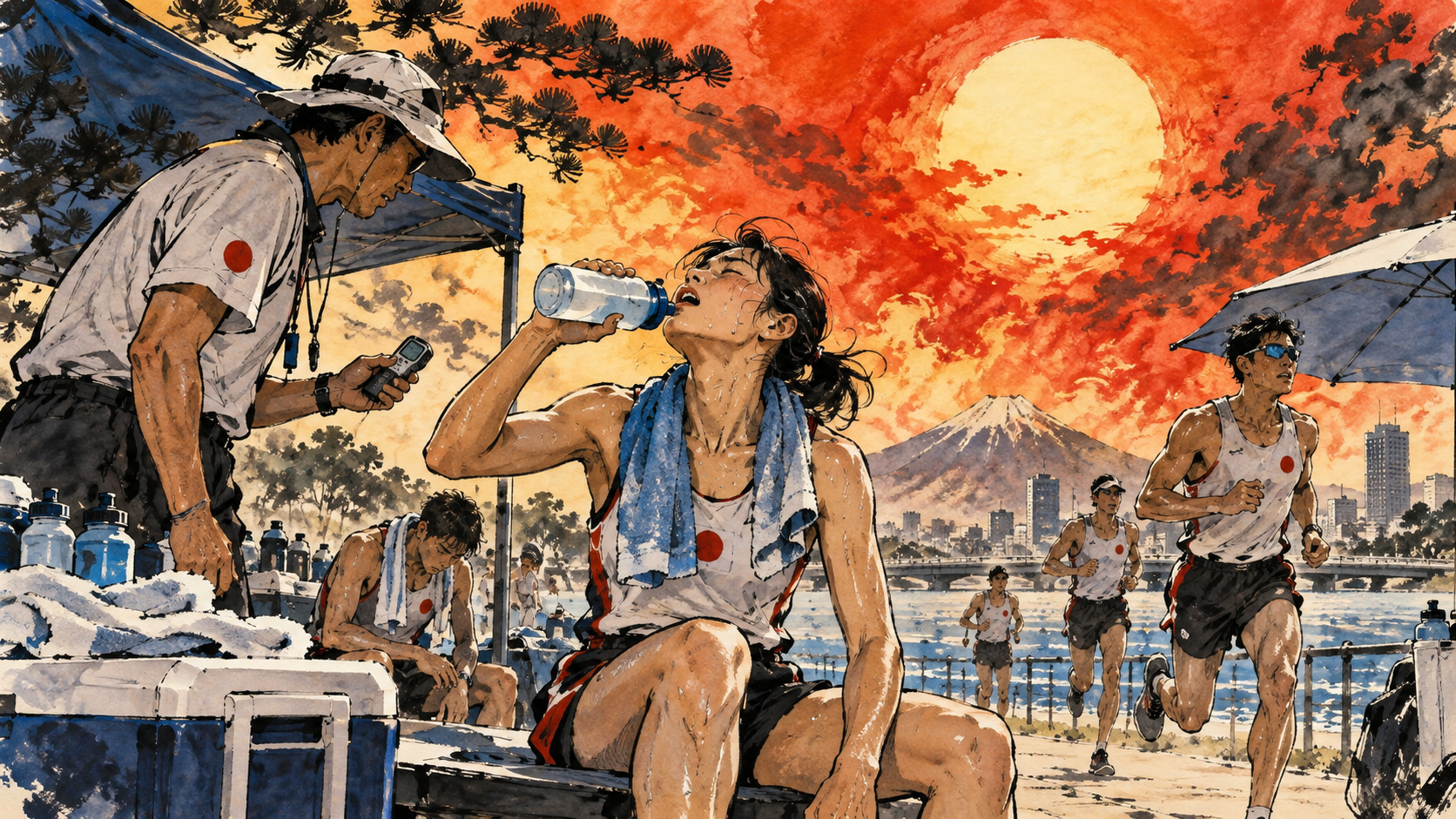 猛暑の日本で、スポーツをどう守るか――暑さ指数、暑熱順化、給水と大会中止の科学