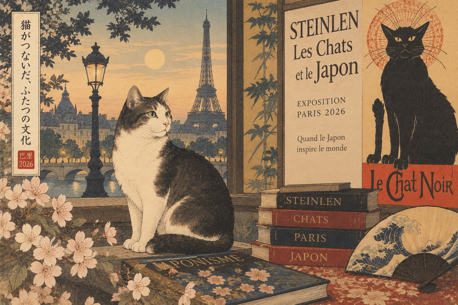 黒猫がつないだ日本とパリ――スタンラン展で読み解くジャポニスムの光と影