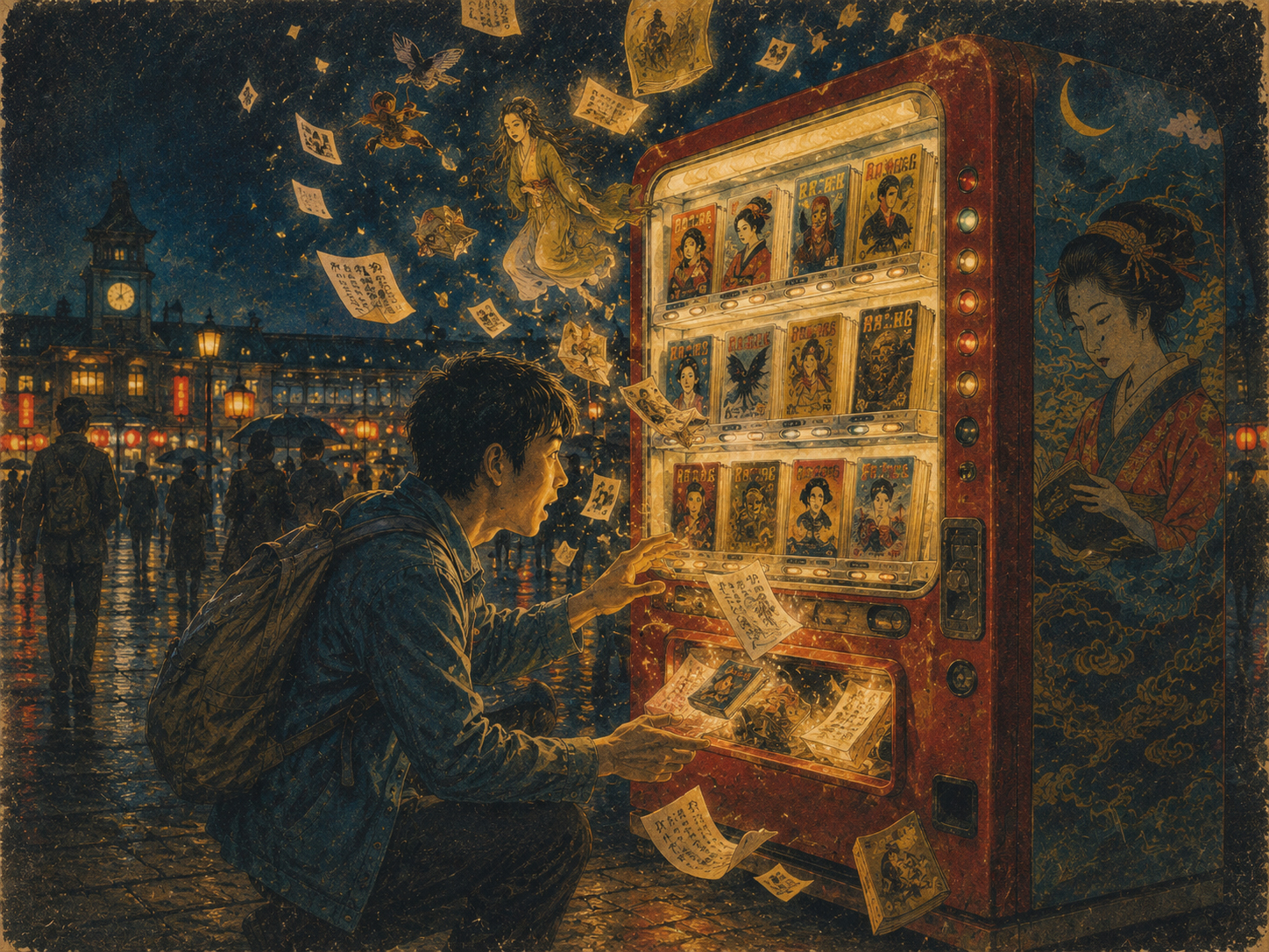 Japan Installs Vending Machines That Dispense Stories