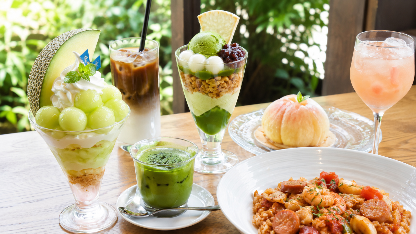 Japan summer cafe menus