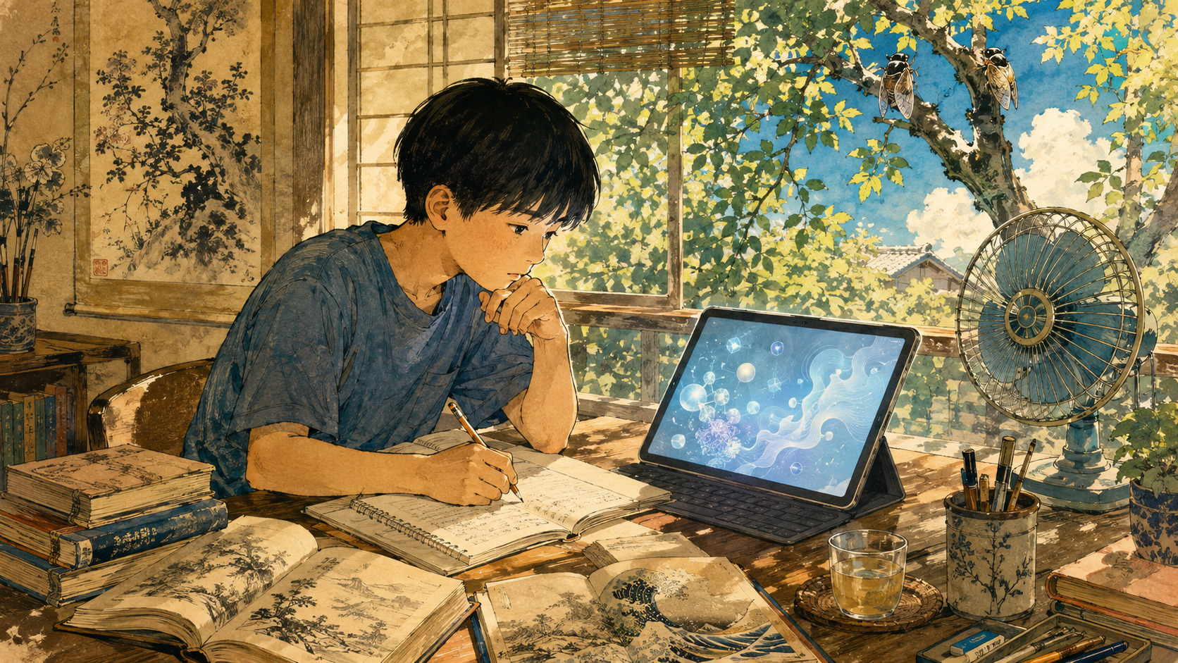 夏休みの宿題に生成AIを使う日本の子ども