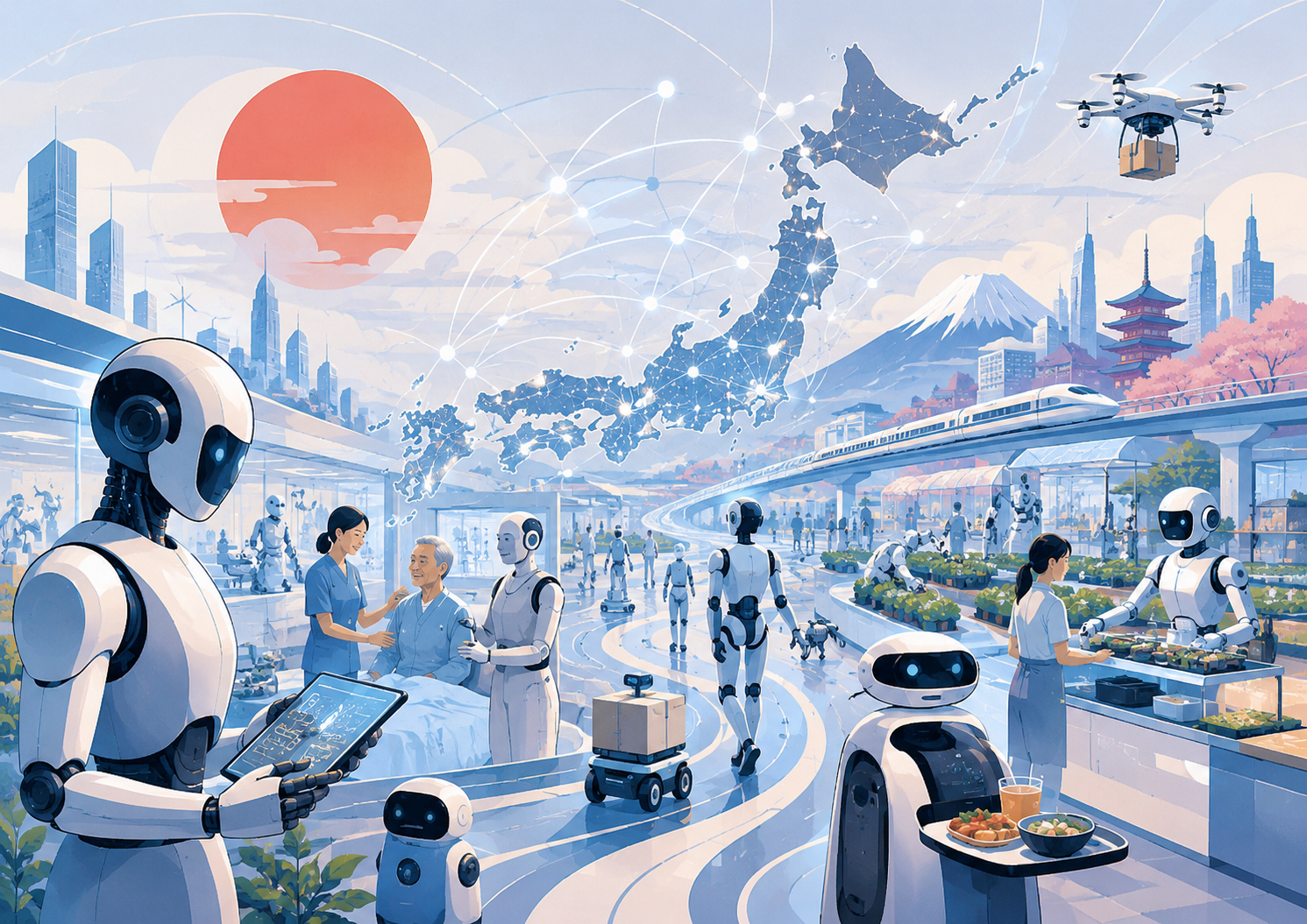 日本、2040年までに1000万台のロボット導入へ