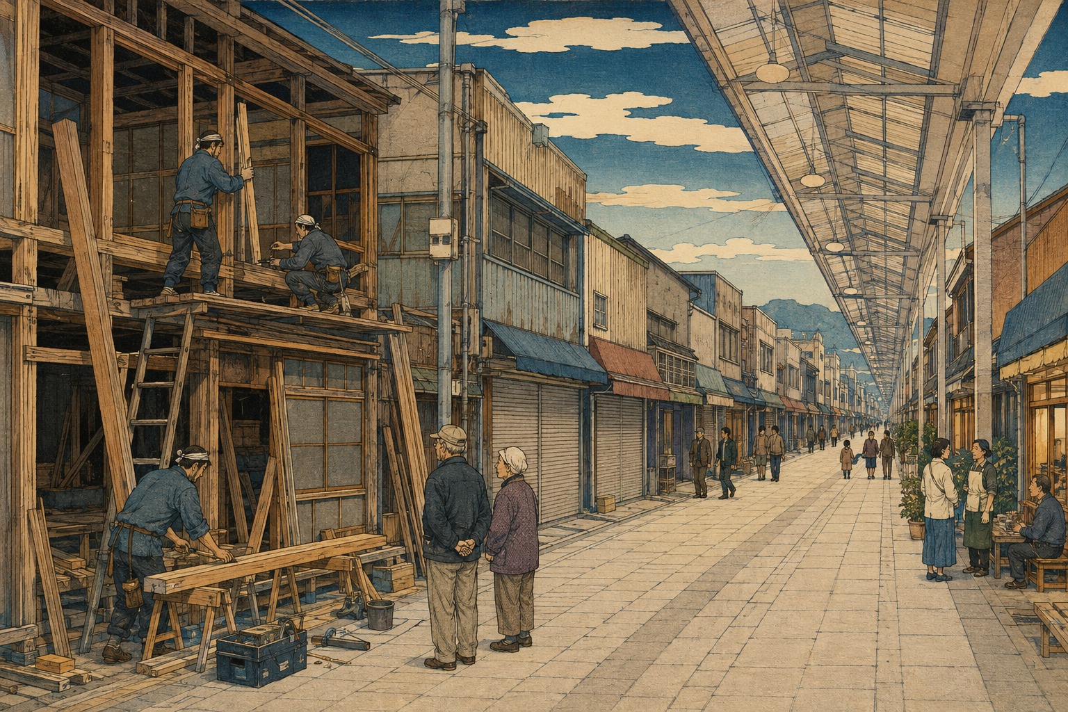 Can Renovating Empty Shops Bring a Shopping Street Back?
