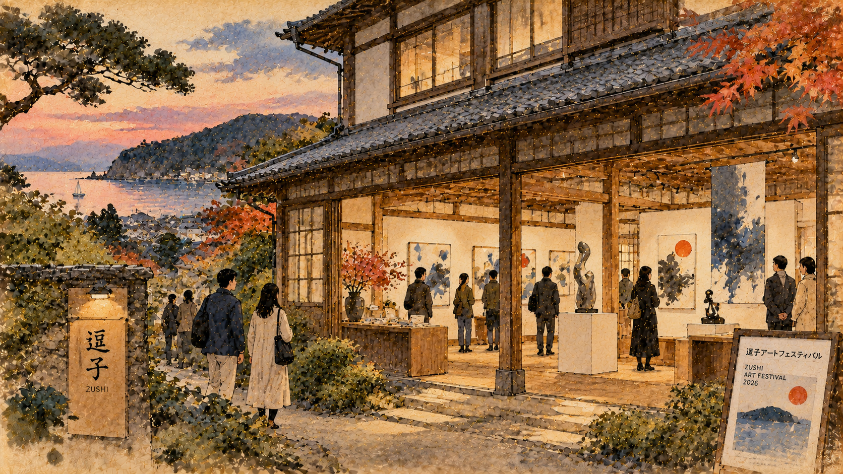 築87年の洋館に現代アート――逗子・旧本多邸が問いかける文化財の未来 — original AI-generated editorial illustration