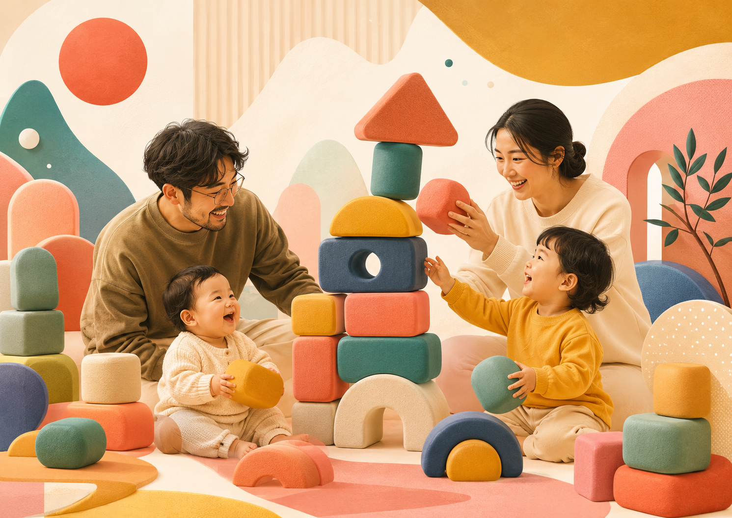 柔らかい積み木、子育て家庭の最も古い玩具問題を解く