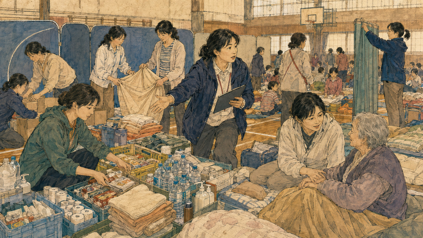 避難所で決める女性へ