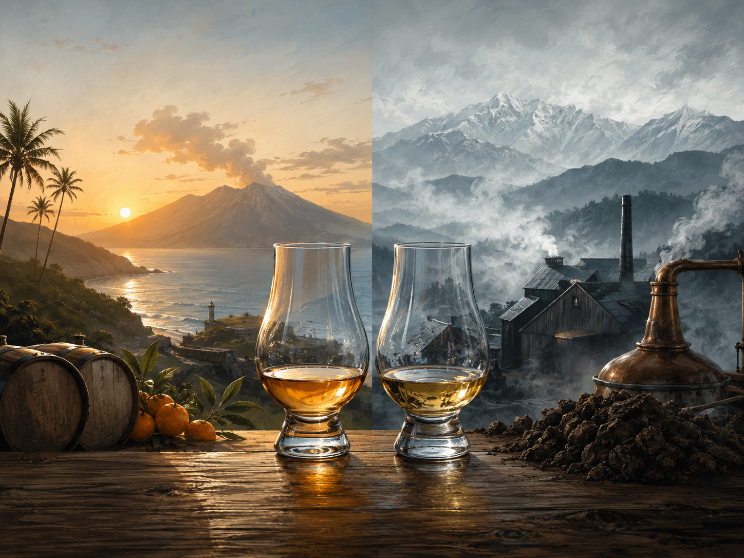 Kanosuke and Saburomaru: Sea Light Meets Mountain Smoke illustration