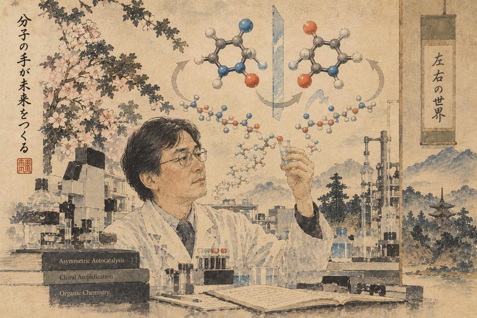 「生命はなぜ片手なのか」――硤合憲三氏にノーベル化学賞、不斉自己触媒が開いた分子の鏡像世界